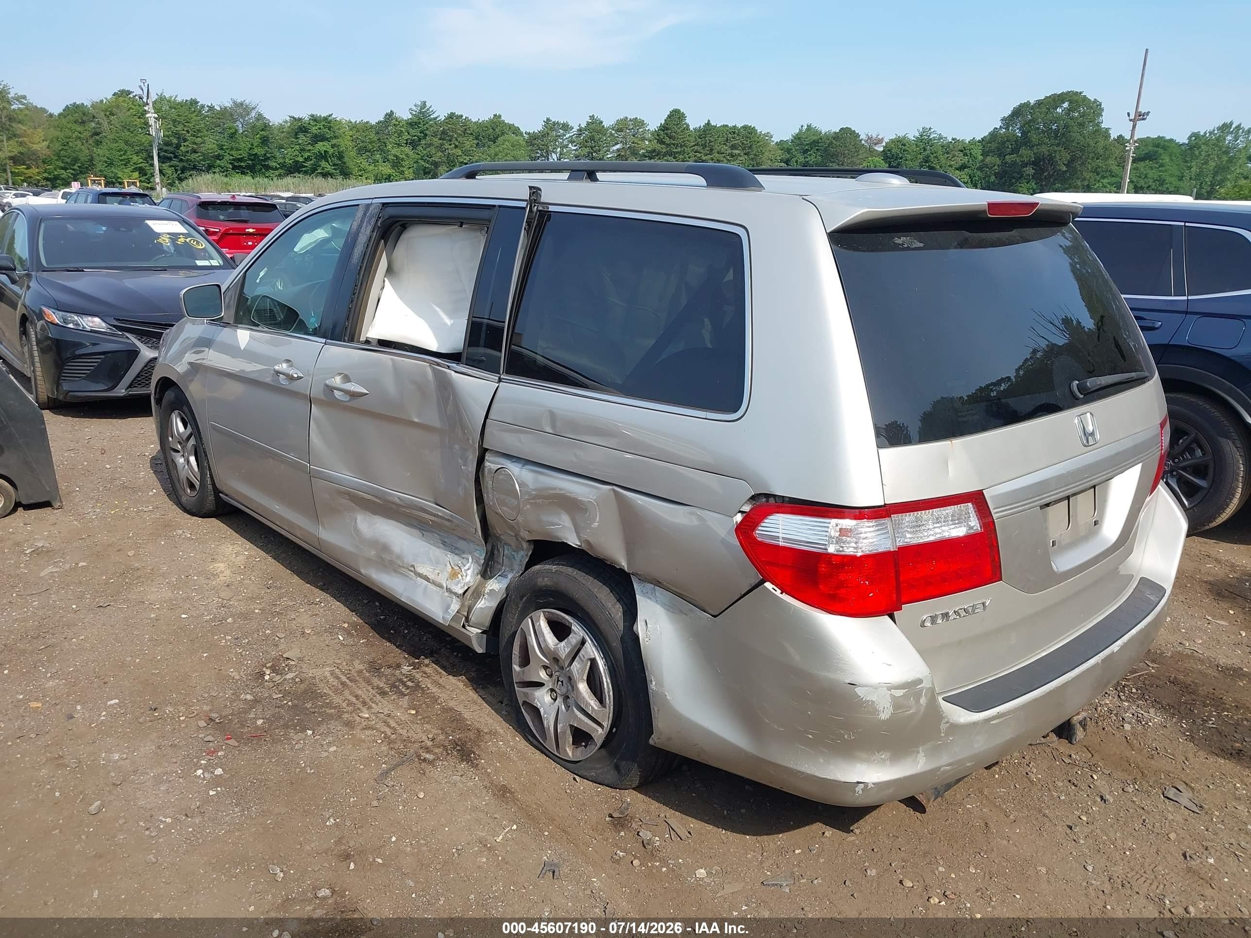2006 Honda Odyssey Ex-l Gray vin: 5FNRL38706B044091