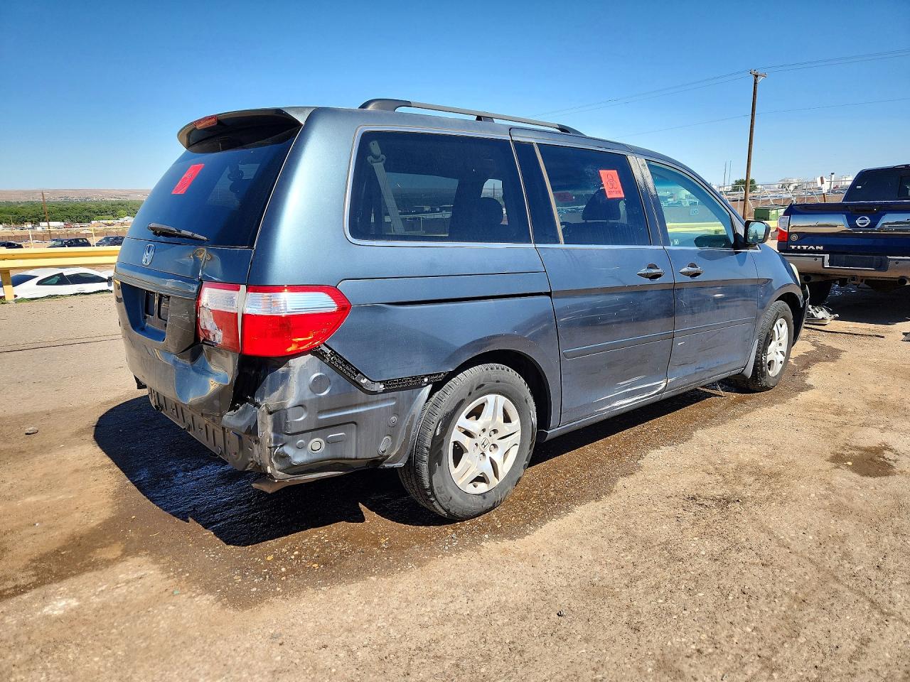 2006 Honda Odyssey Exl Blue vin: 5FNRL38706B055575