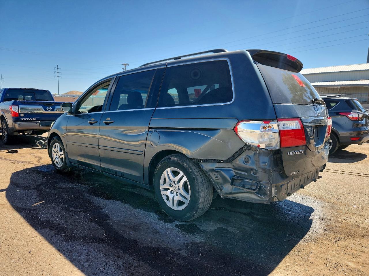 2006 Honda Odyssey Exl Blue vin: 5FNRL38706B055575