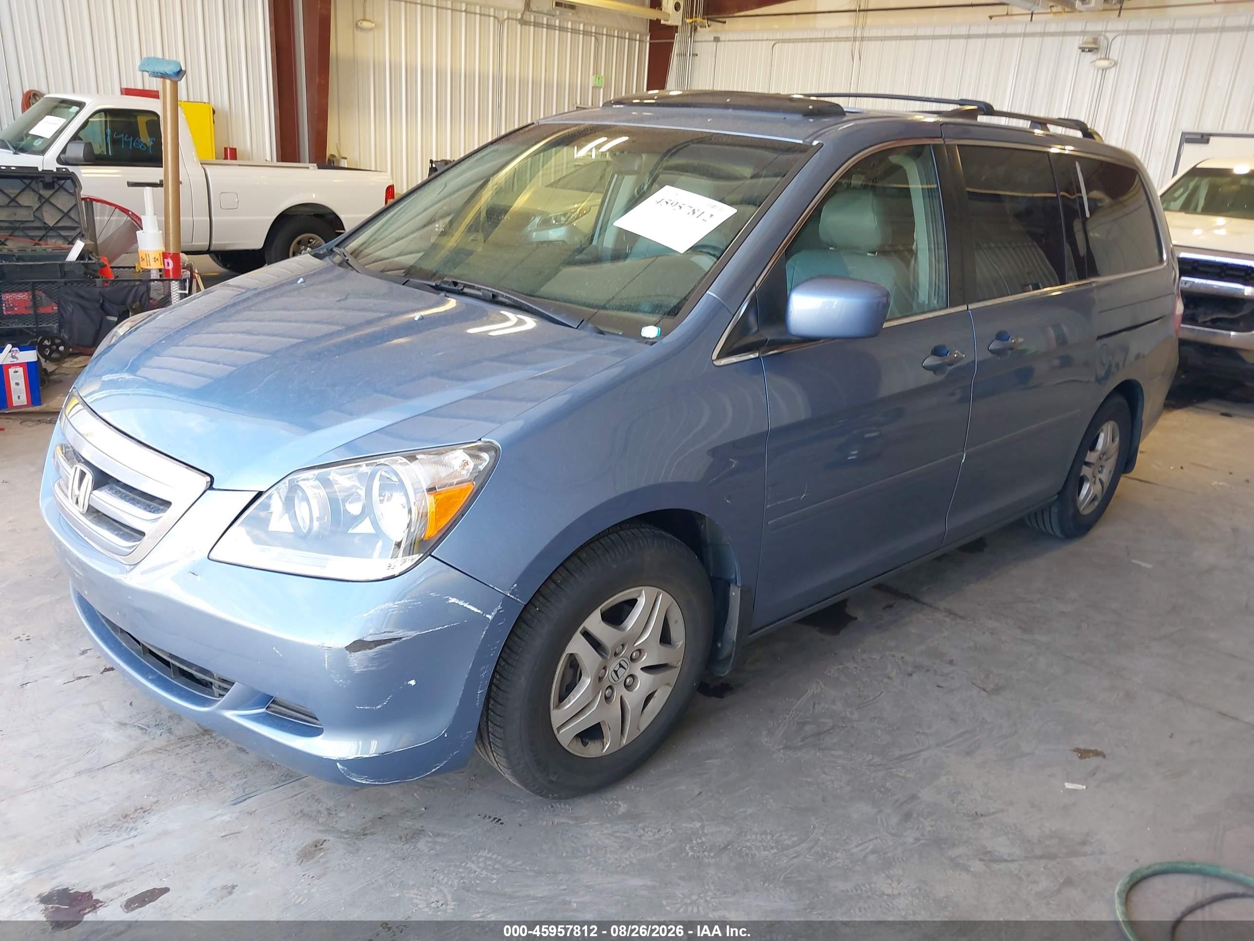 2006 Honda Odyssey Ex-l Blue vin: 5FNRL38706B065393