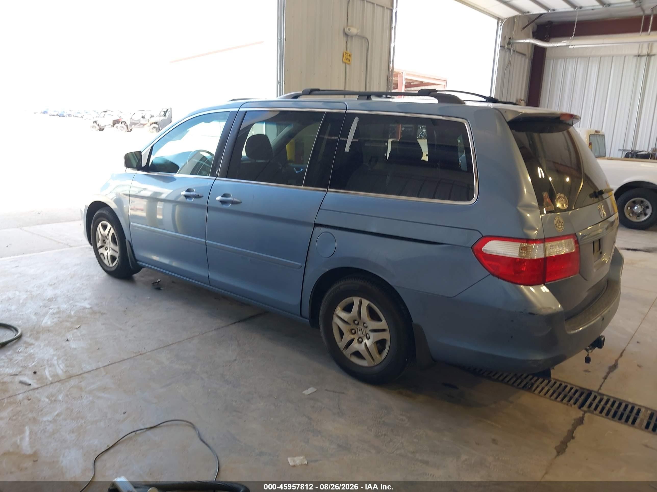 2006 Honda Odyssey Ex-l Blue vin: 5FNRL38706B065393