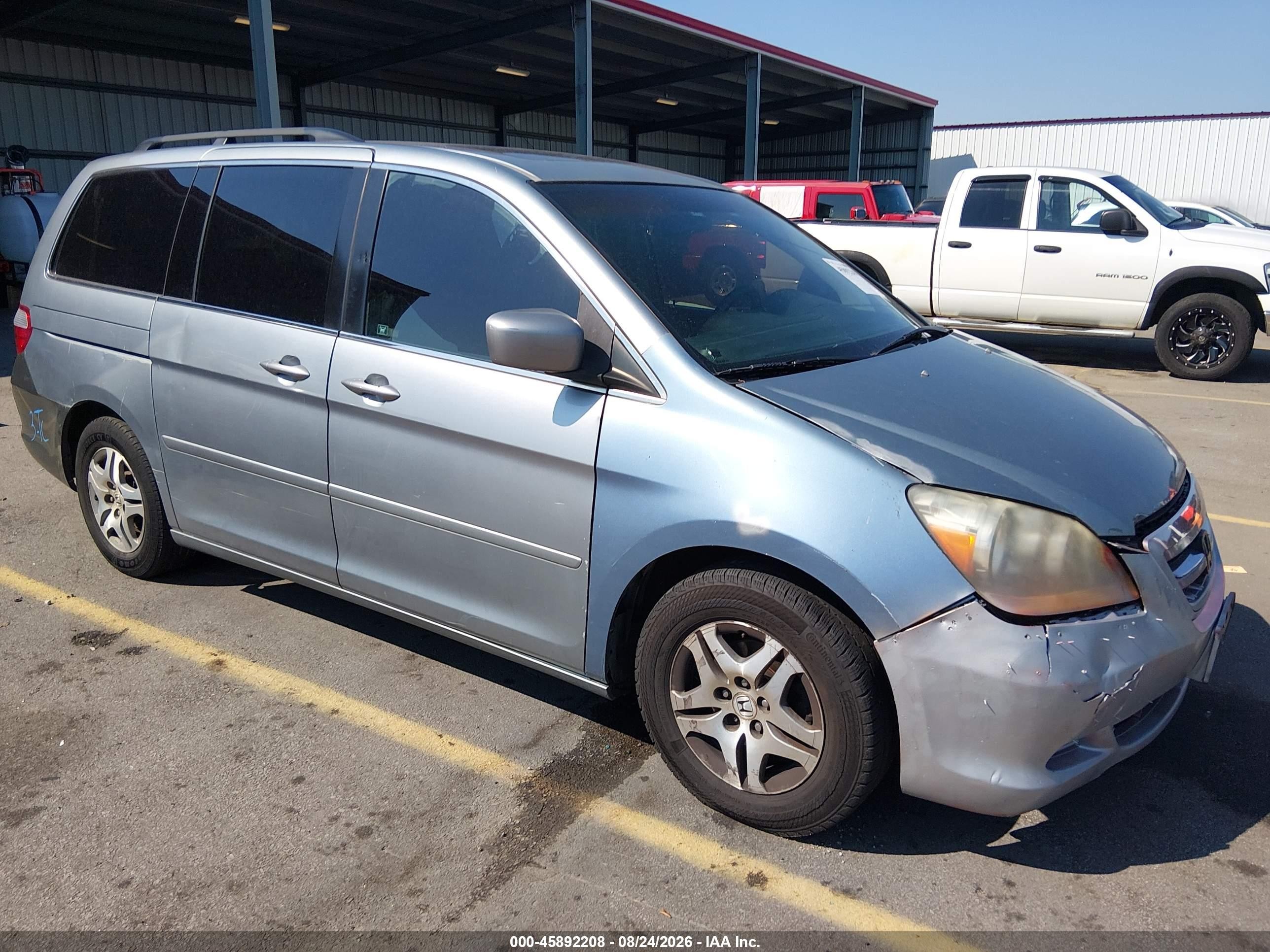 2006 Honda Odyssey Ex-l Silver vin: 5FNRL38706B113359