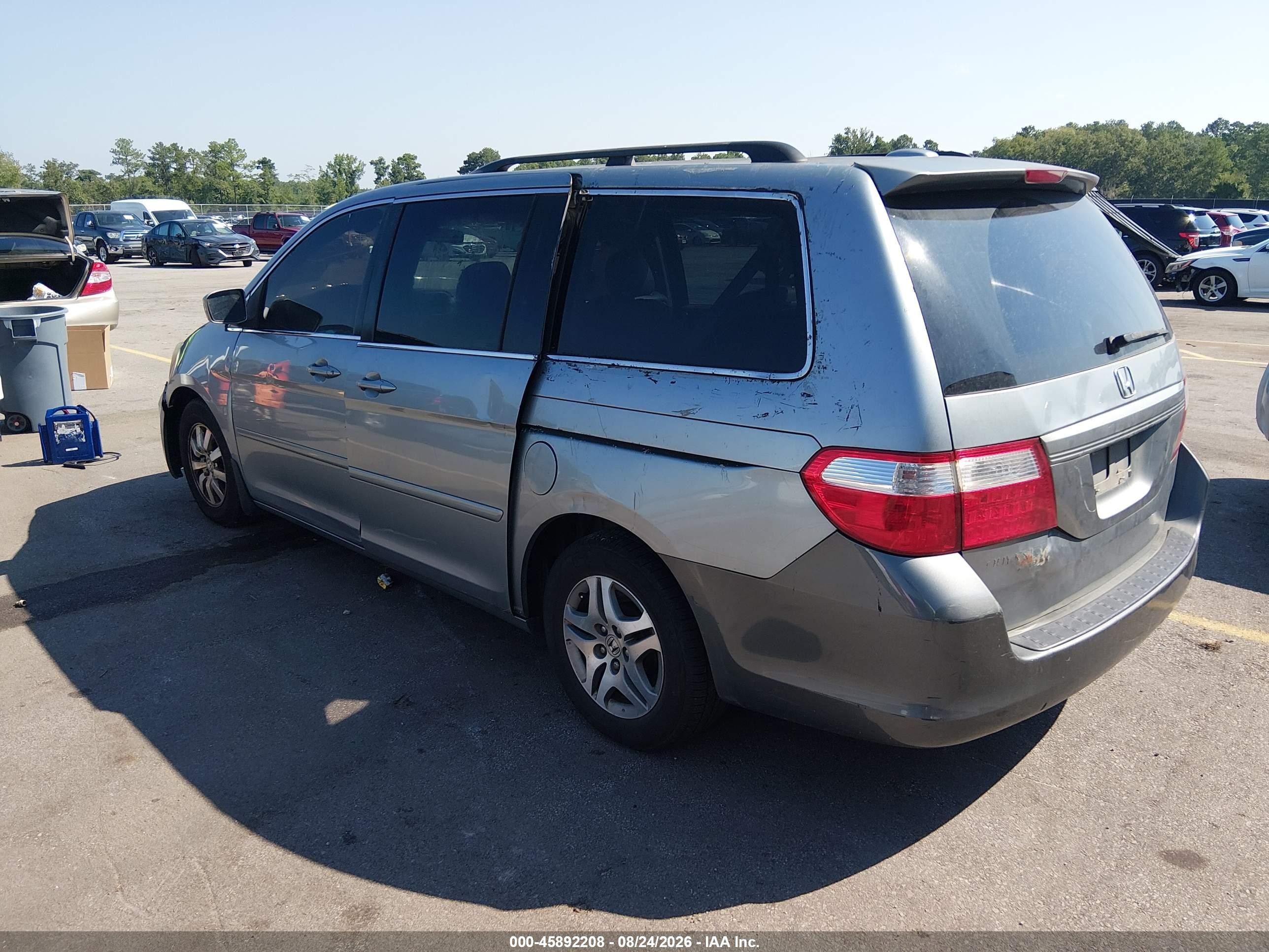 2006 Honda Odyssey Ex-l Silver vin: 5FNRL38706B113359