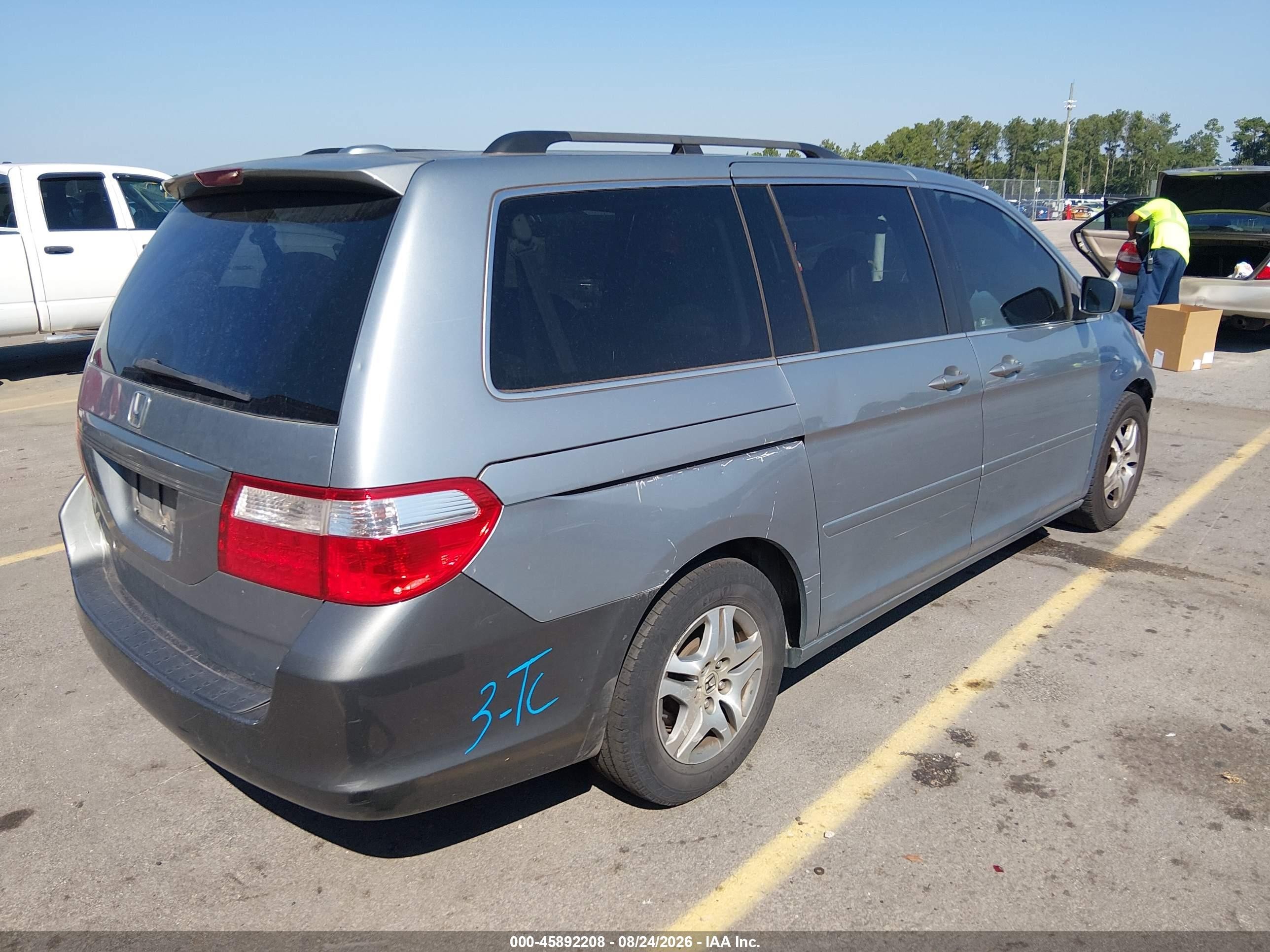 2006 Honda Odyssey Ex-l Silver vin: 5FNRL38706B113359