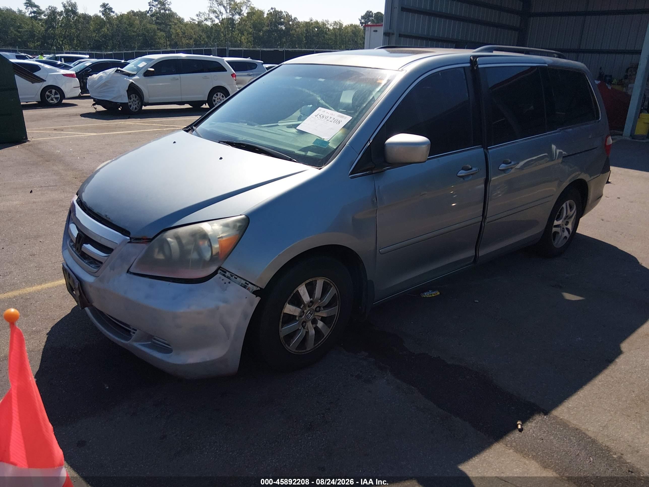 2006 Honda Odyssey Ex-l Silver vin: 5FNRL38706B113359