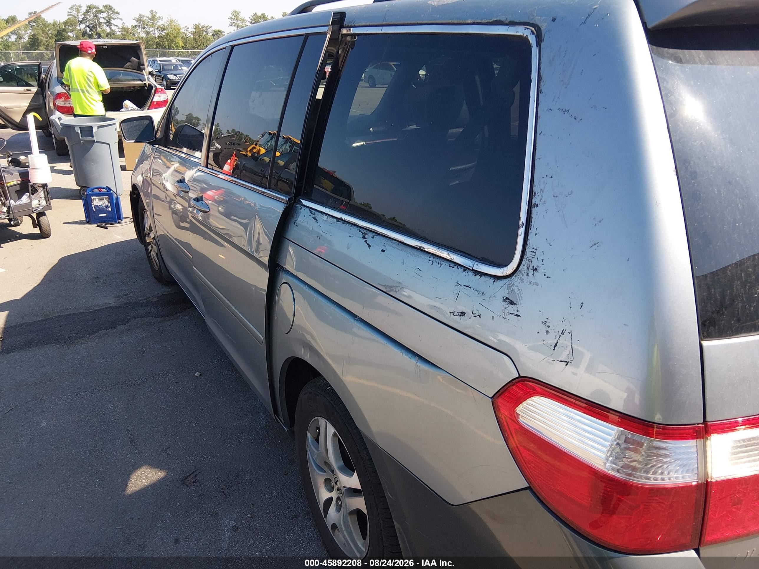 2006 Honda Odyssey Ex-l Silver vin: 5FNRL38706B113359