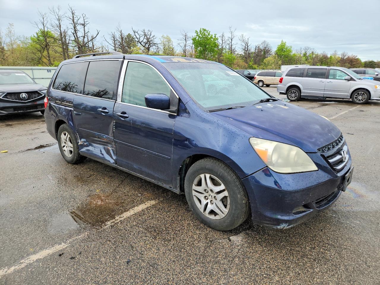 2006 Honda Odyssey Exl Синий vin: 5FNRL38706B121946