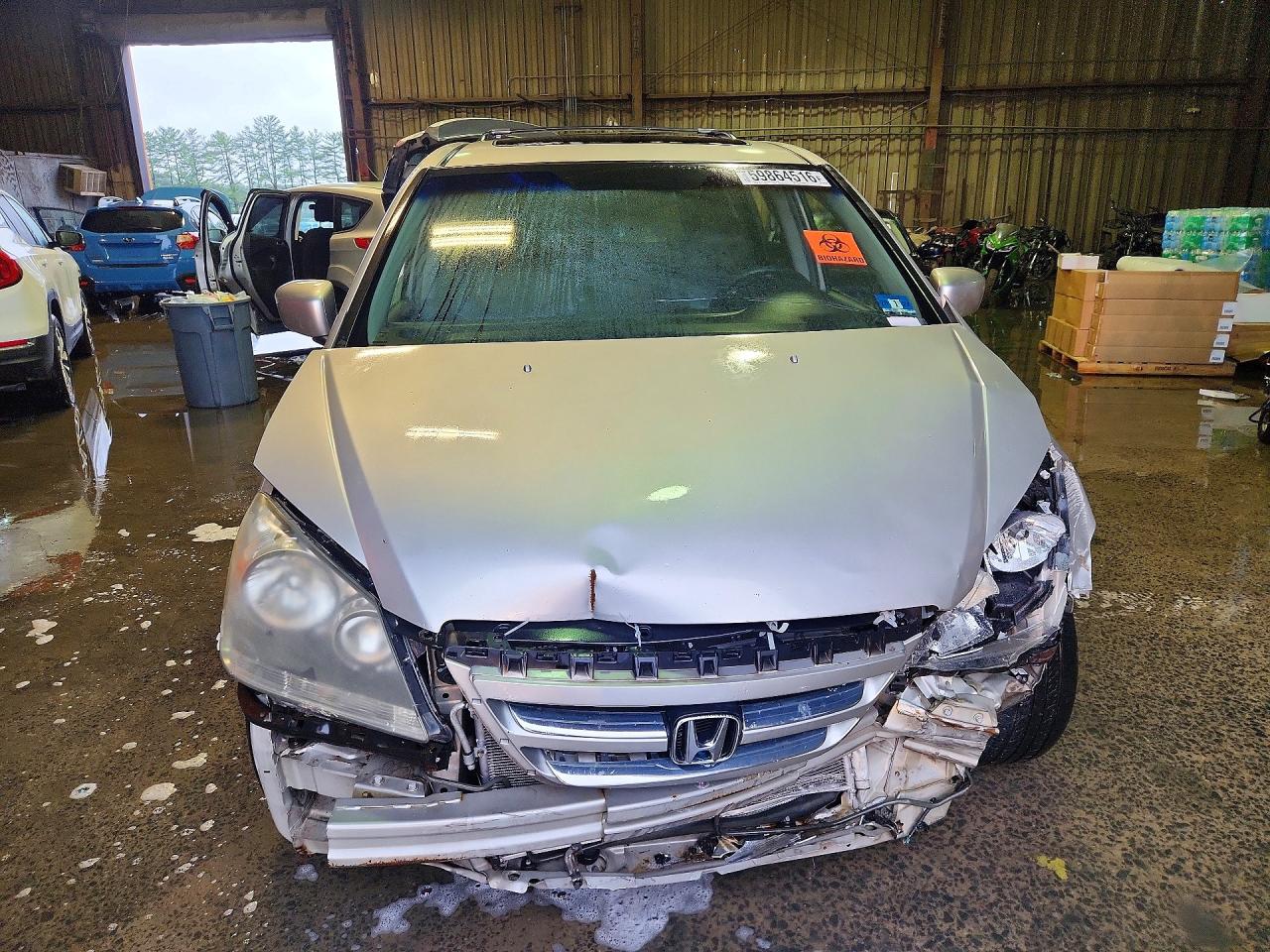 2006 Honda Odyssey Exl Silver vin: 5FNRL38706B441588