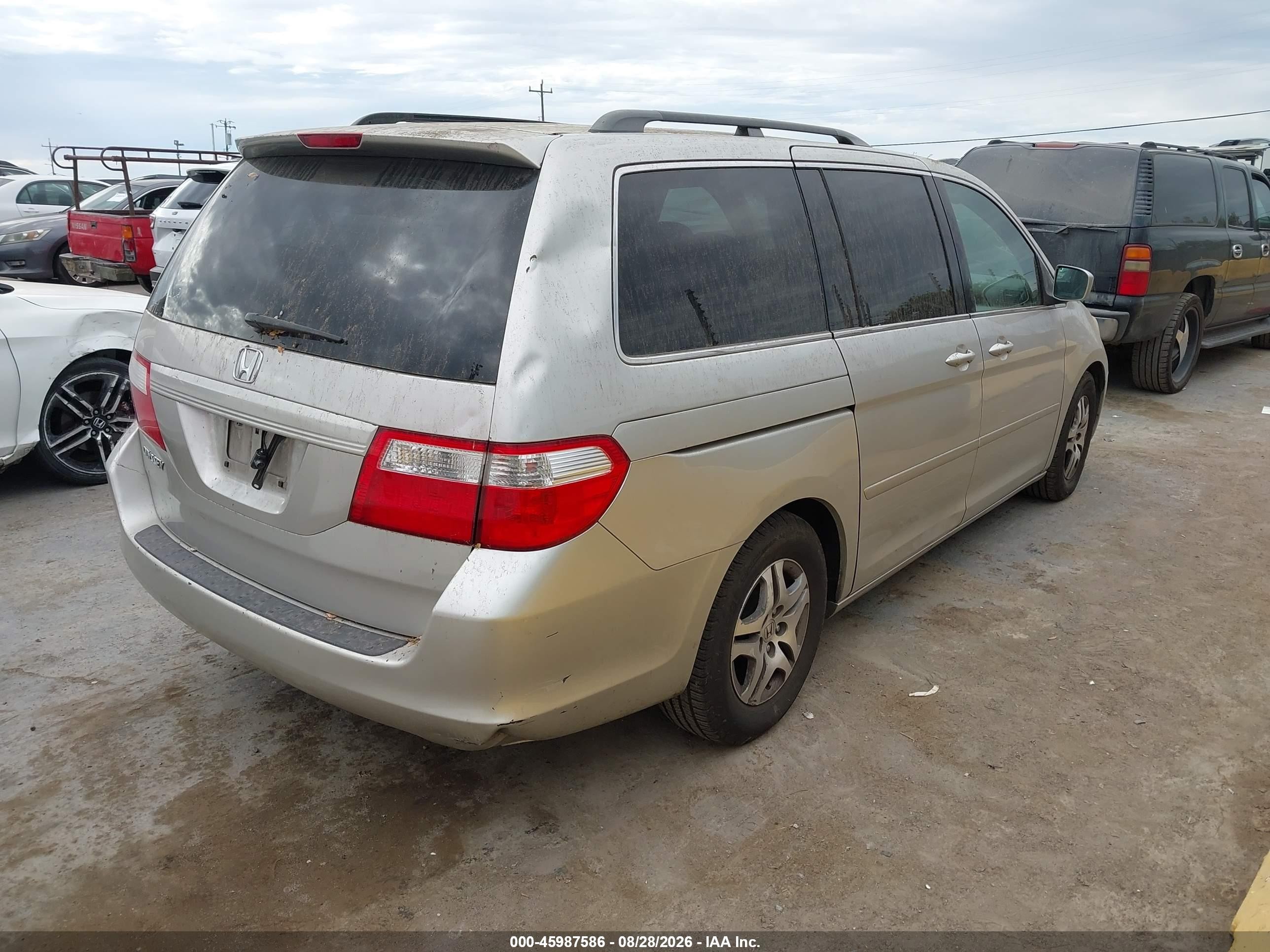 2006 Honda Odyssey Ex-l Tan vin: 5FNRL38706B449173