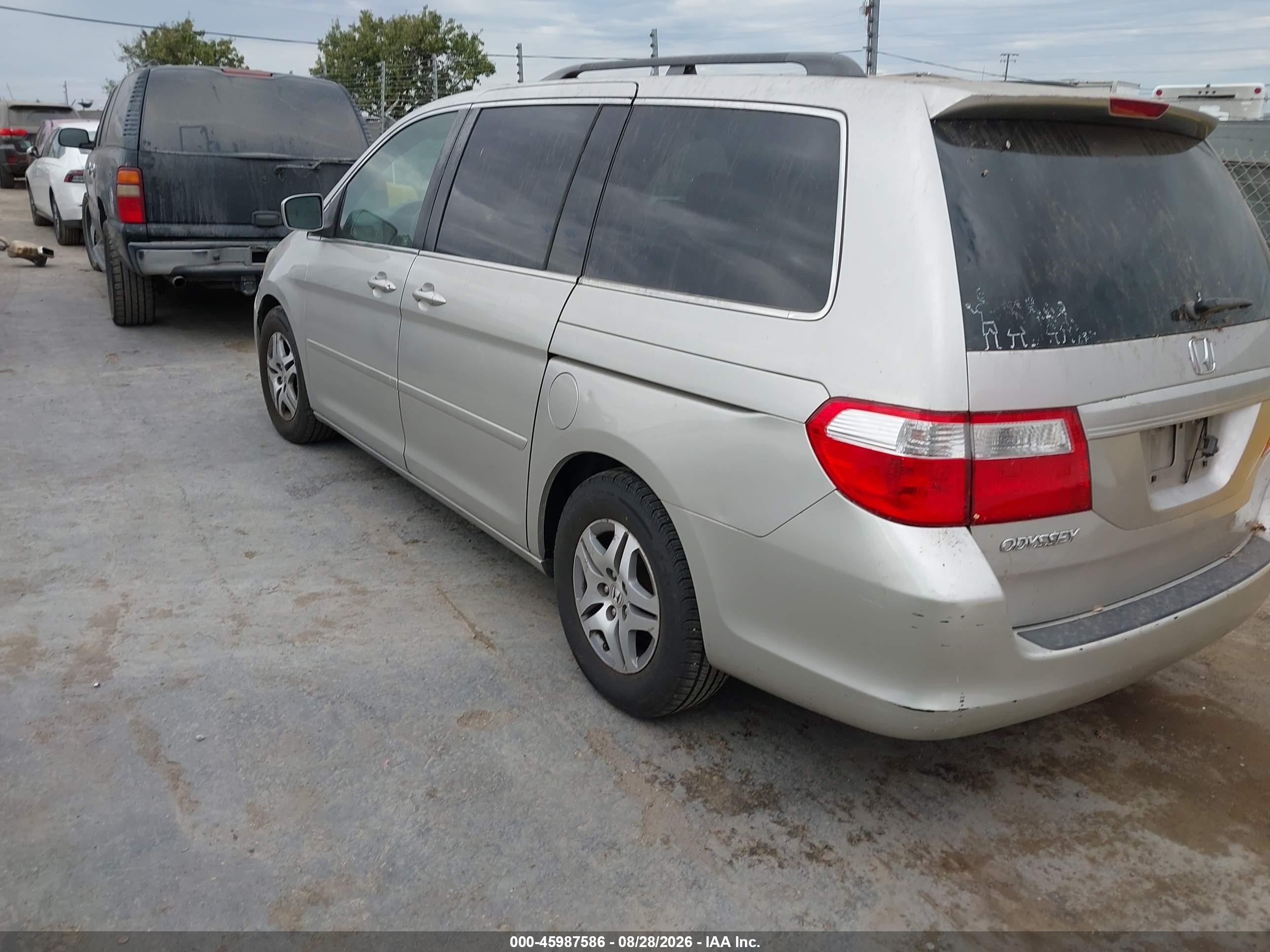 2006 Honda Odyssey Ex-l Tan vin: 5FNRL38706B449173