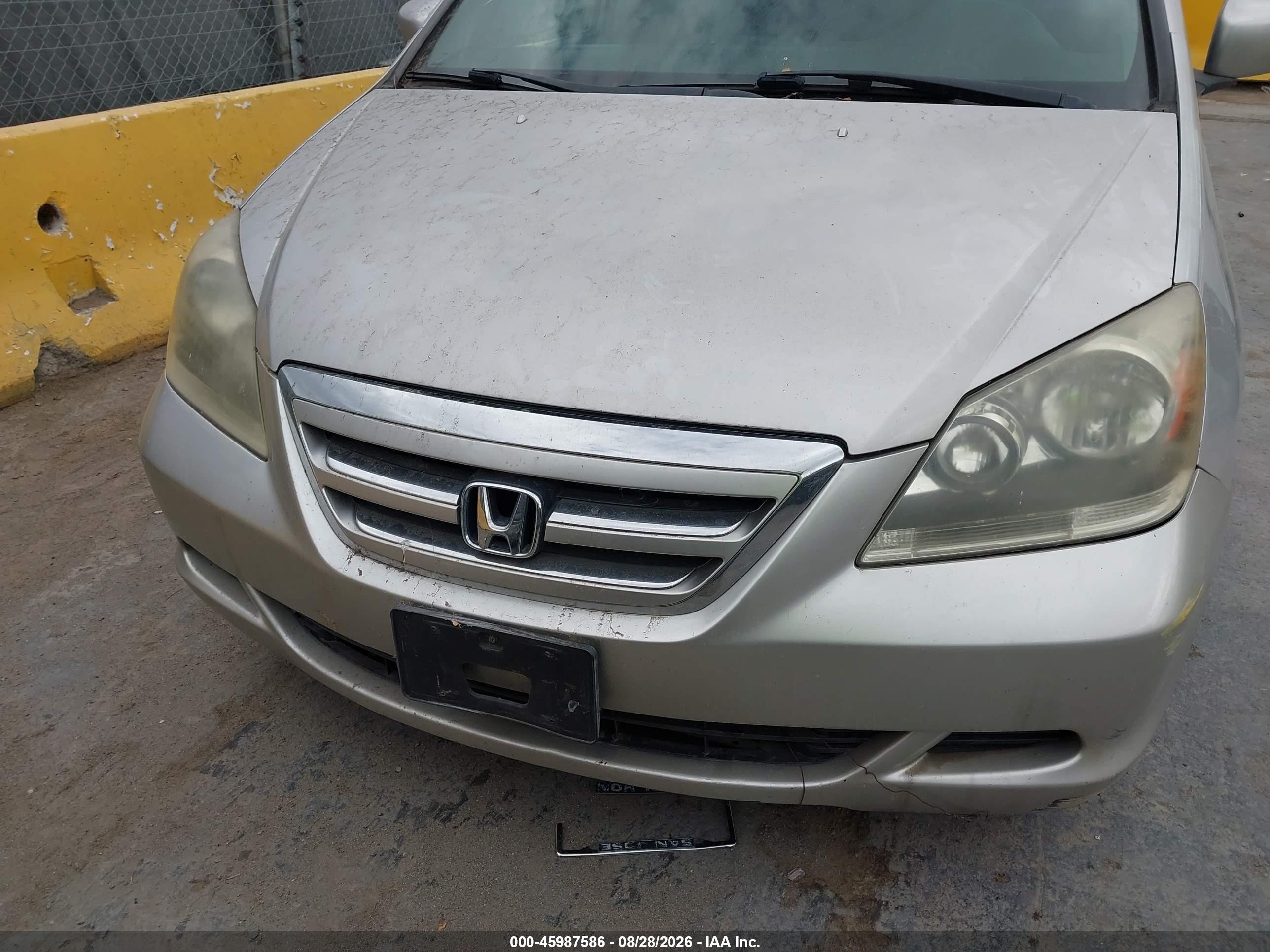 2006 Honda Odyssey Ex-l Tan vin: 5FNRL38706B449173