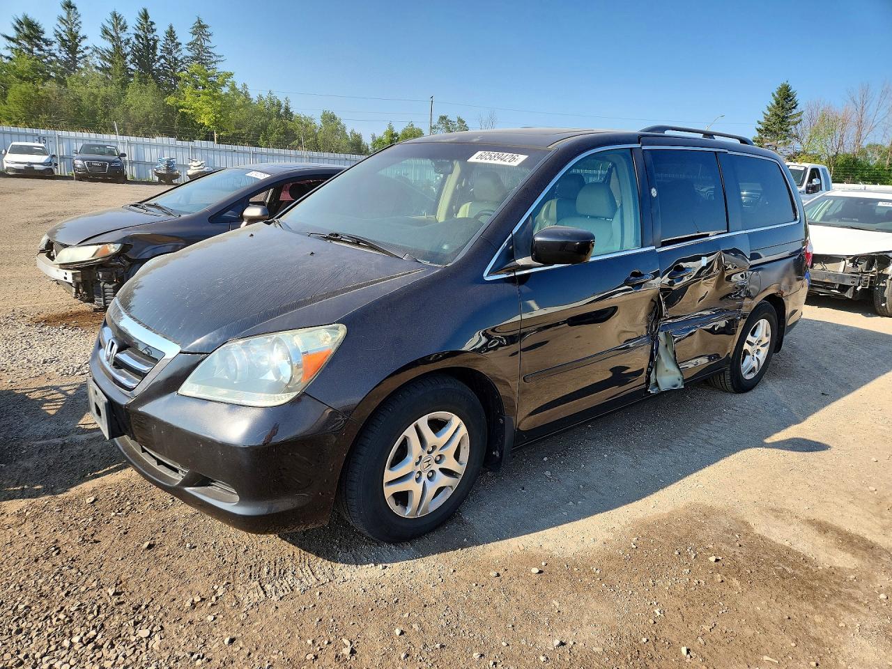 2006 Honda Odyssey Exl Черный vin: 5FNRL38706B450226