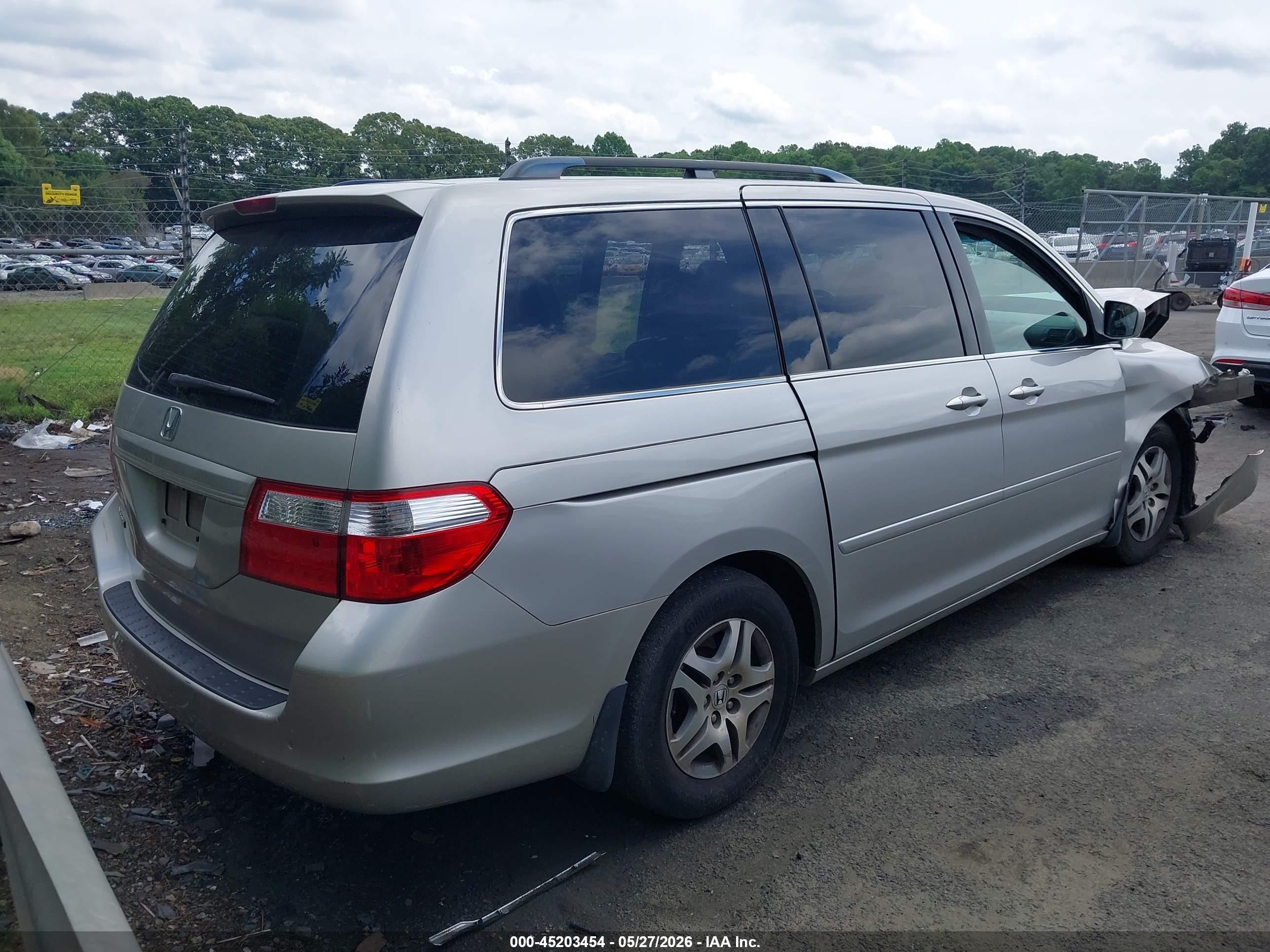 2006 Honda Odyssey Ex-l Gray vin: 5FNRL38706B454289