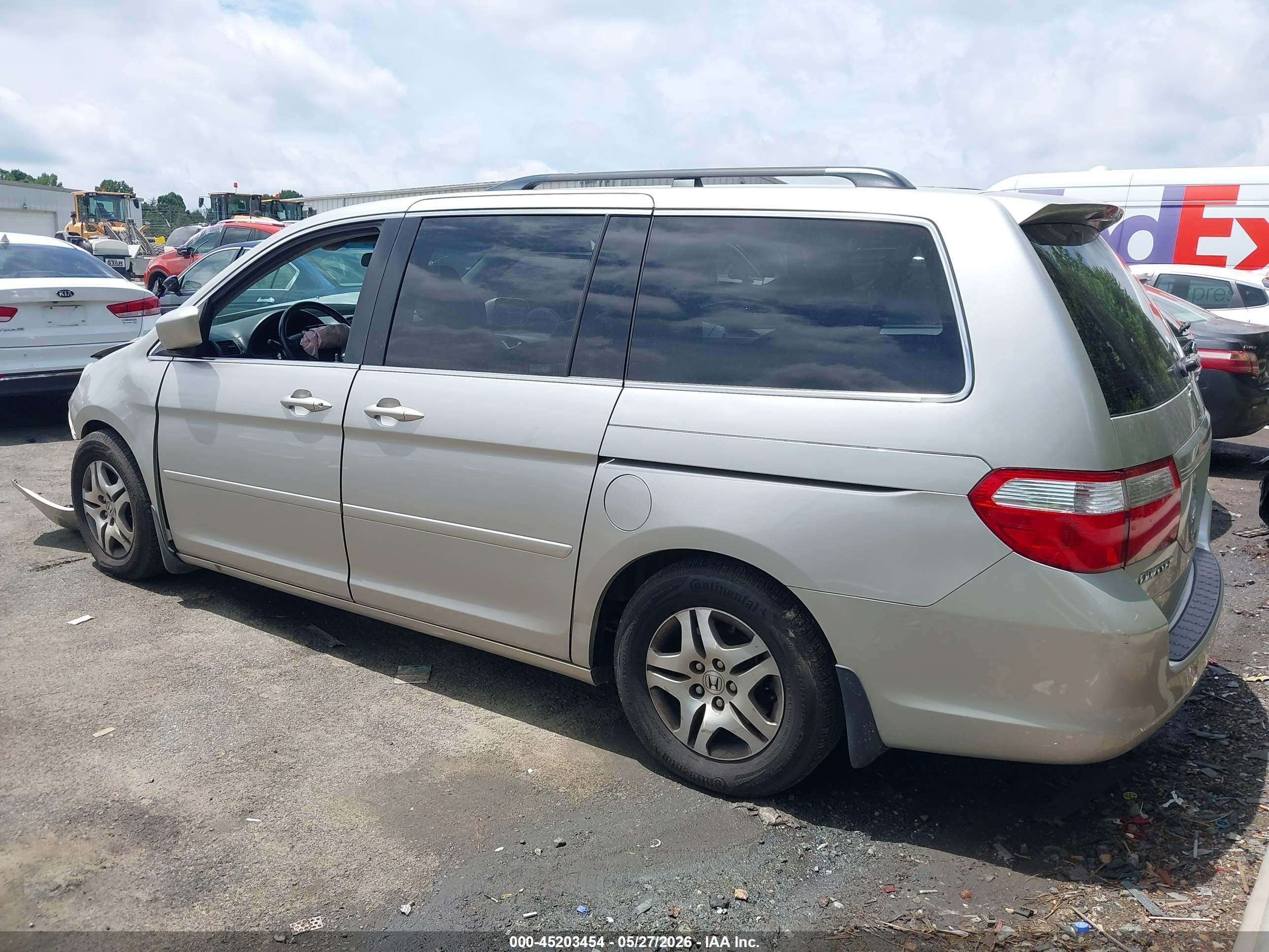 2006 Honda Odyssey Ex-l Gray vin: 5FNRL38706B454289