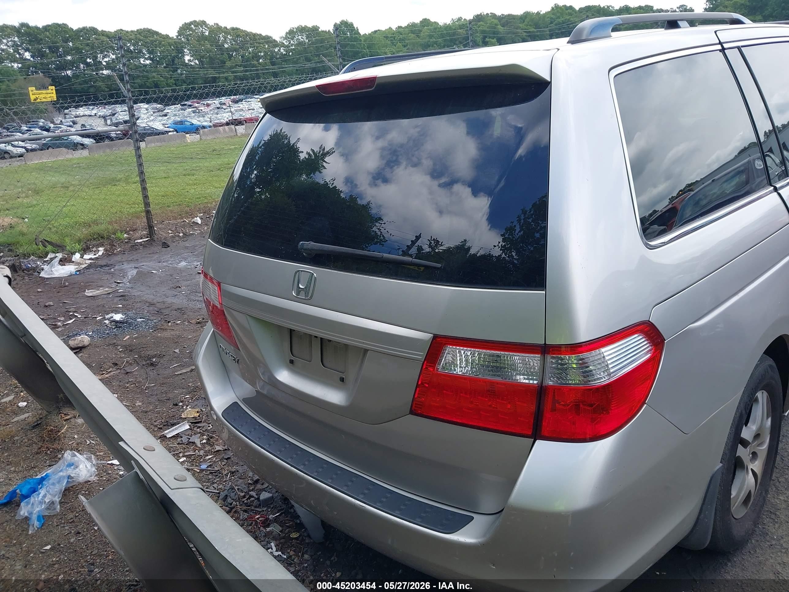 2006 Honda Odyssey Ex-l Gray vin: 5FNRL38706B454289