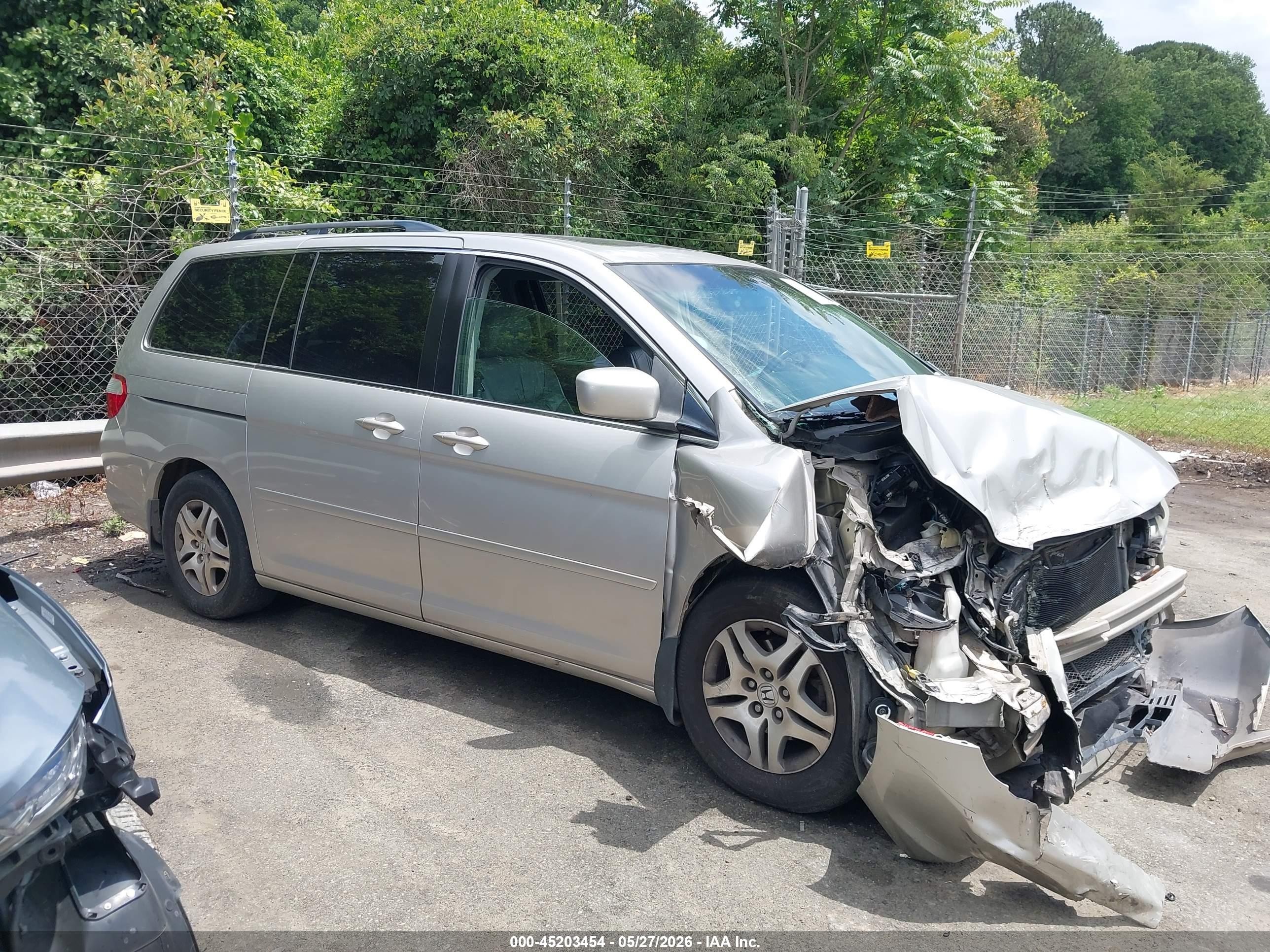 2006 Honda Odyssey Ex-l Gray vin: 5FNRL38706B454289