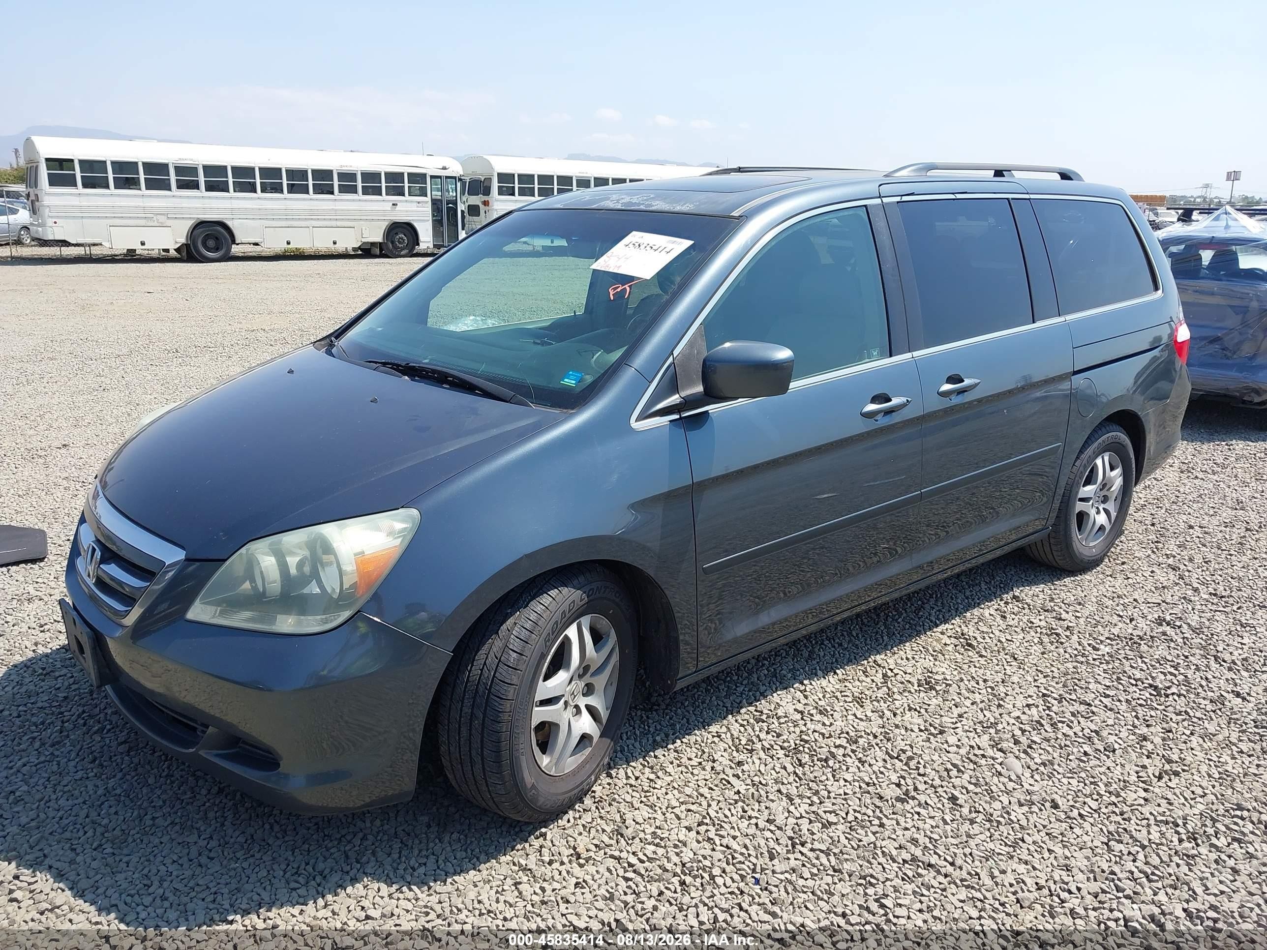 2006 Honda Odyssey Ex-l Blue vin: 5FNRL38706B455765
