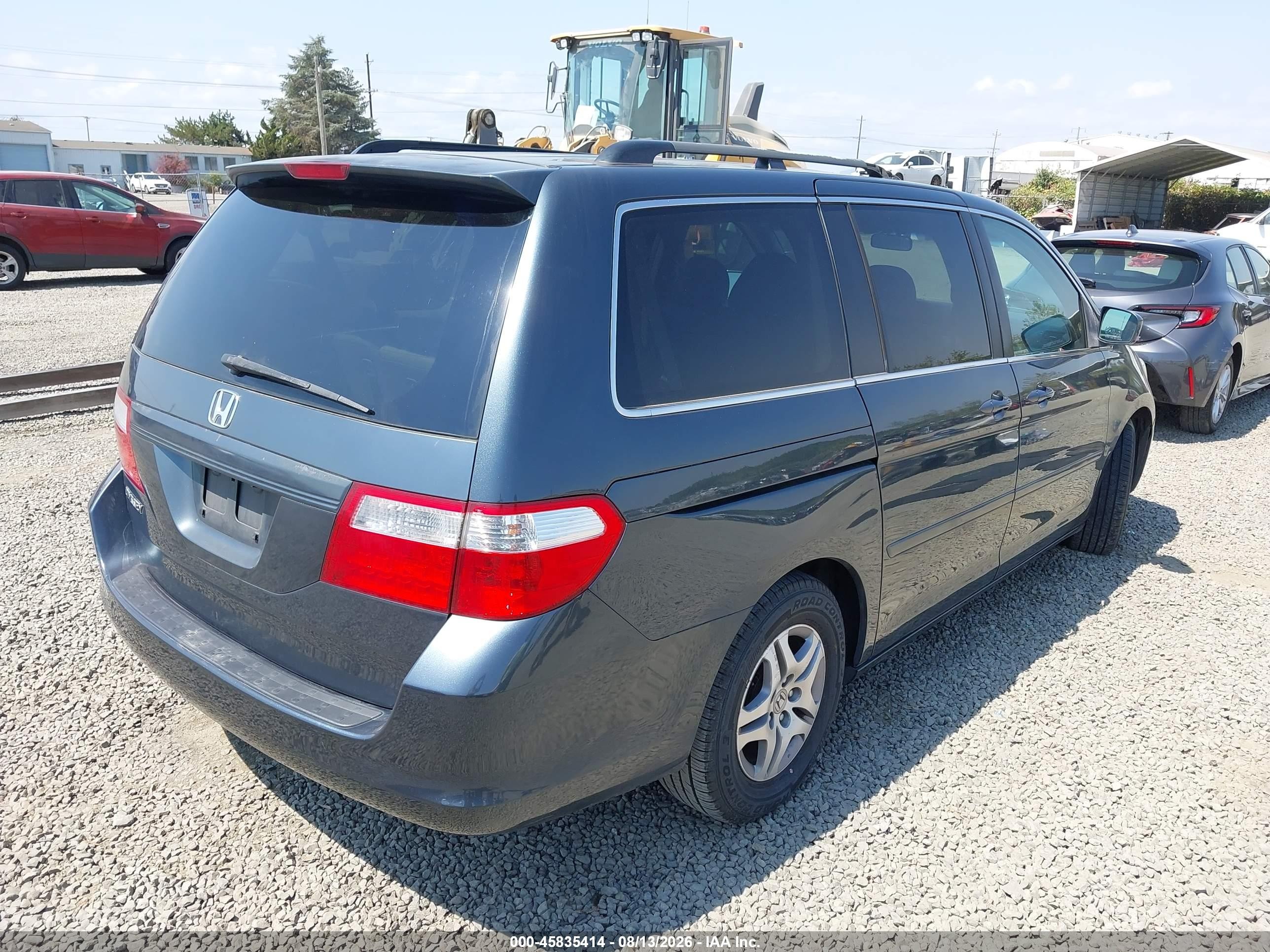 2006 Honda Odyssey Ex-l Blue vin: 5FNRL38706B455765
