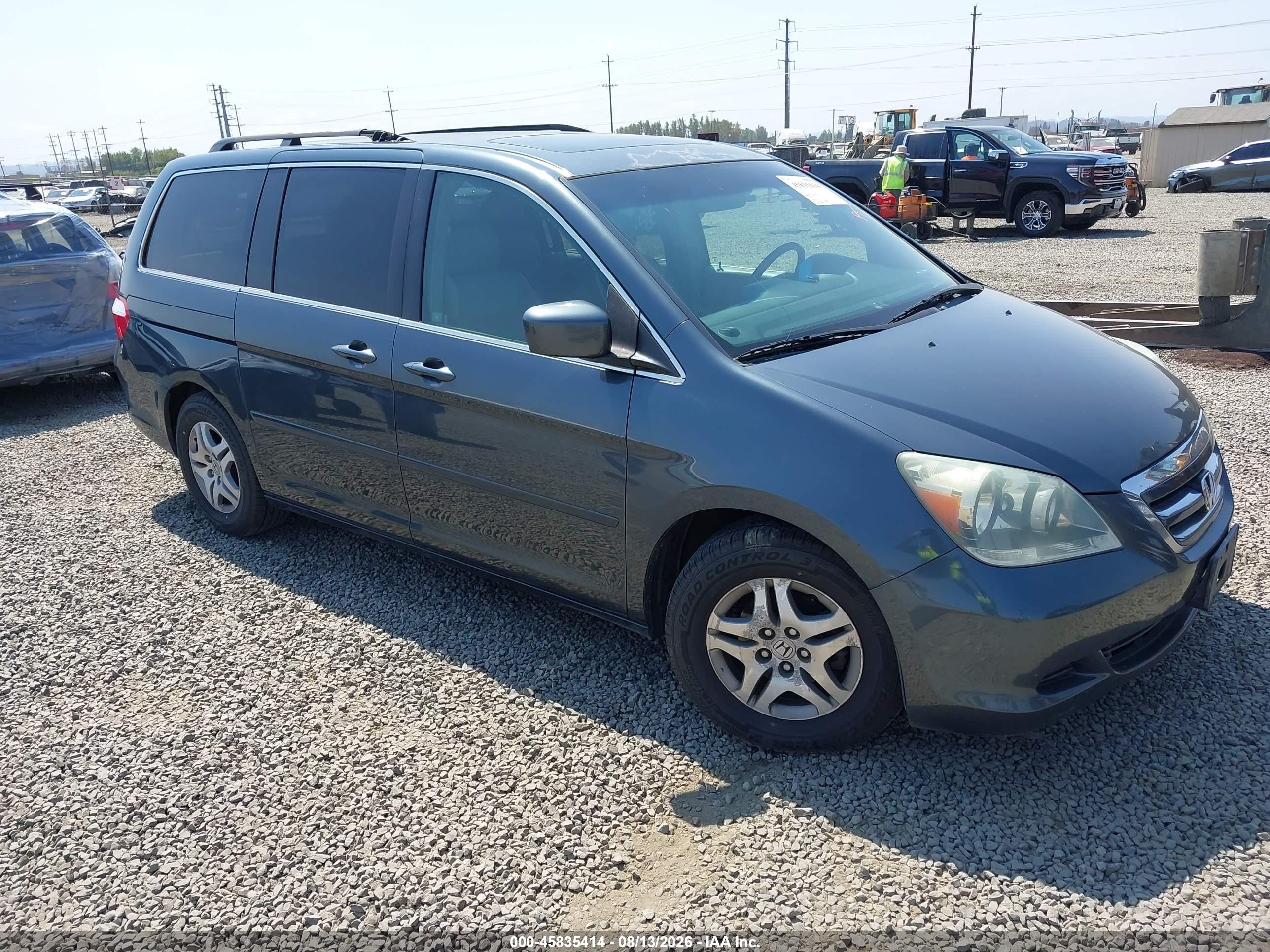2006 Honda Odyssey Ex-l Blue vin: 5FNRL38706B455765