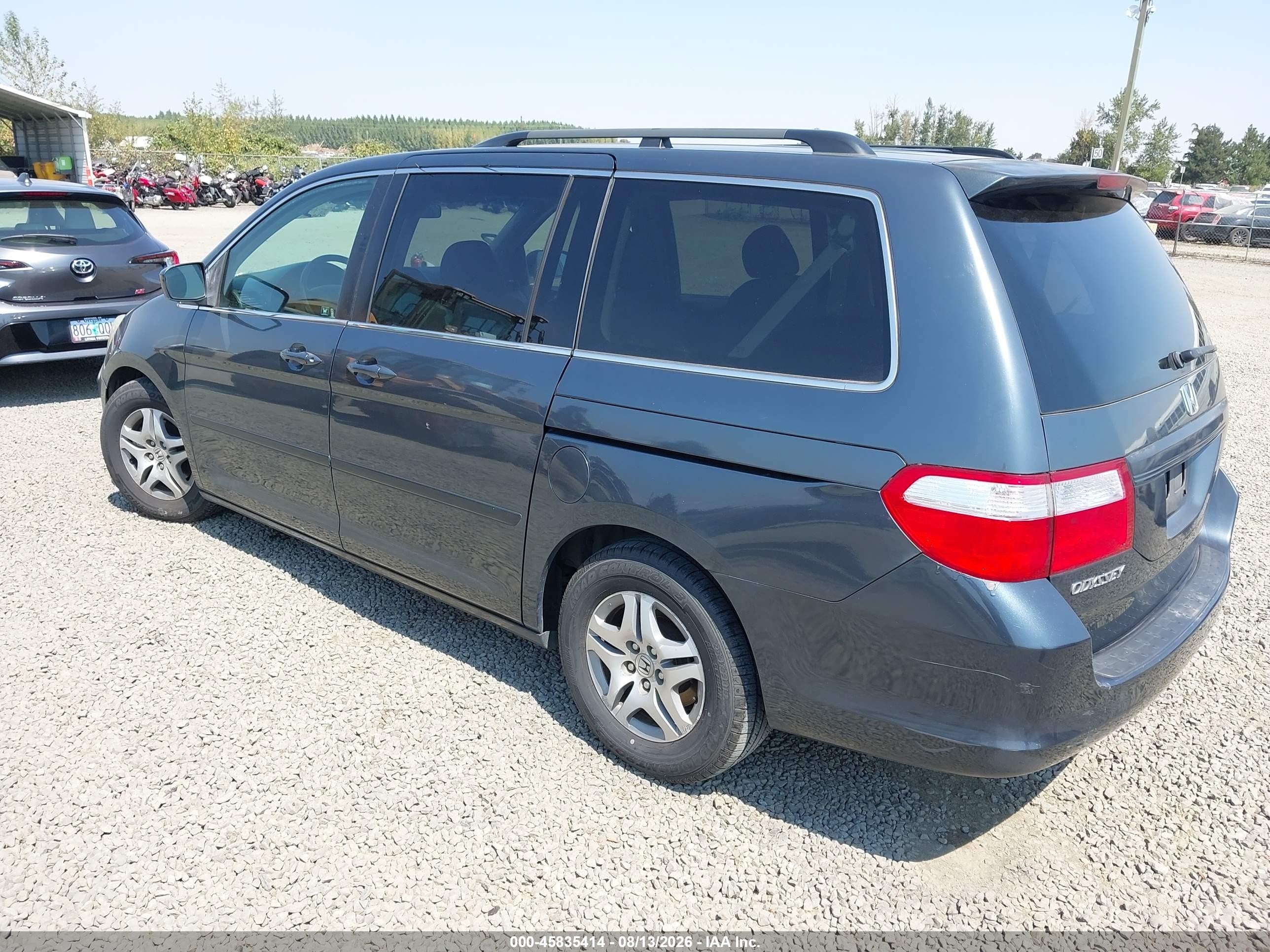 2006 Honda Odyssey Ex-l Blue vin: 5FNRL38706B455765