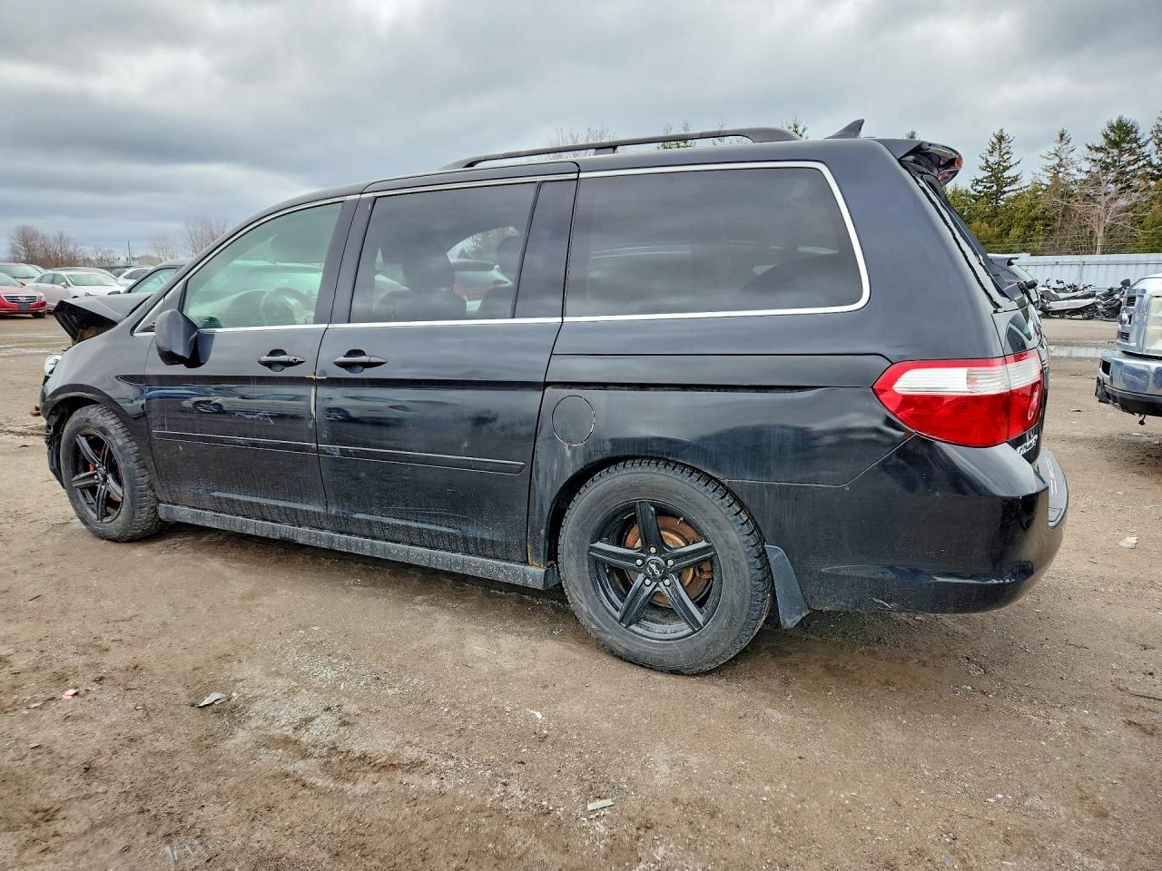 2006 Honda Odyssey Exl Black vin: 5FNRL38706B507511