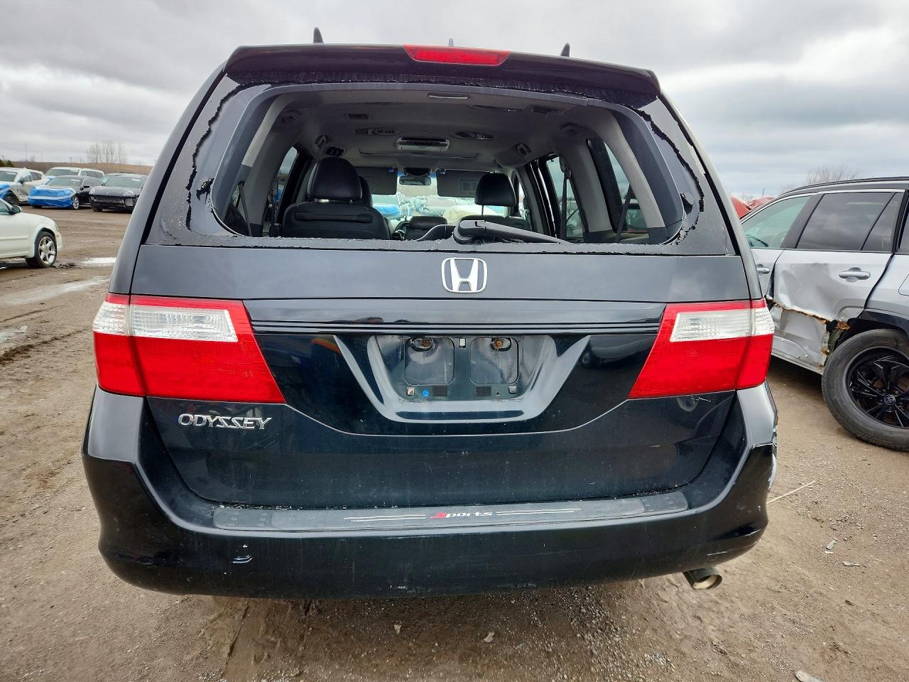 2006 Honda Odyssey Exl Black vin: 5FNRL38706B507511