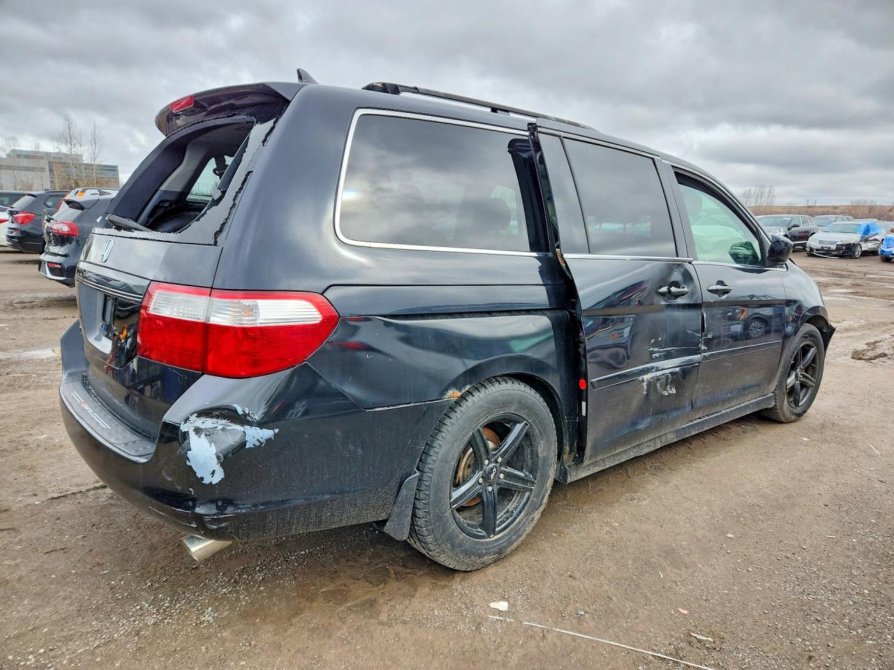 2006 Honda Odyssey Exl Black vin: 5FNRL38706B507511