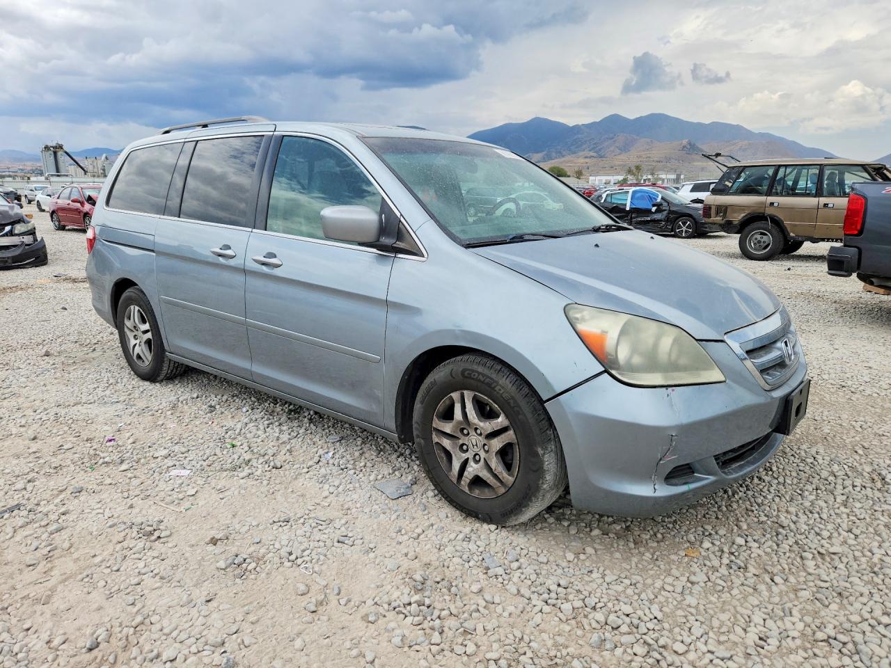 2007 Honda Odyssey Exl Teal vin: 5FNRL38707B024439