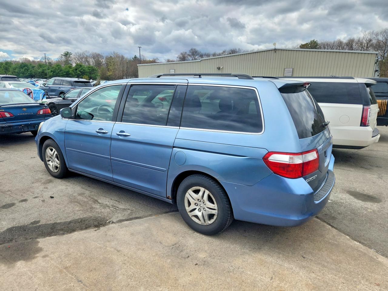 2007 Honda Odyssey Exl Blue vin: 5FNRL38707B067016