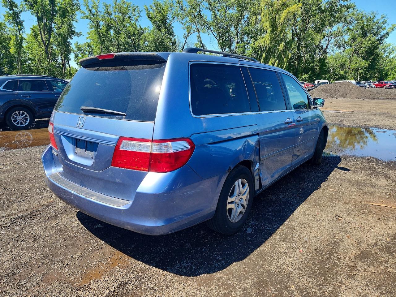 2007 Honda Odyssey Exl Blue vin: 5FNRL38707B071907