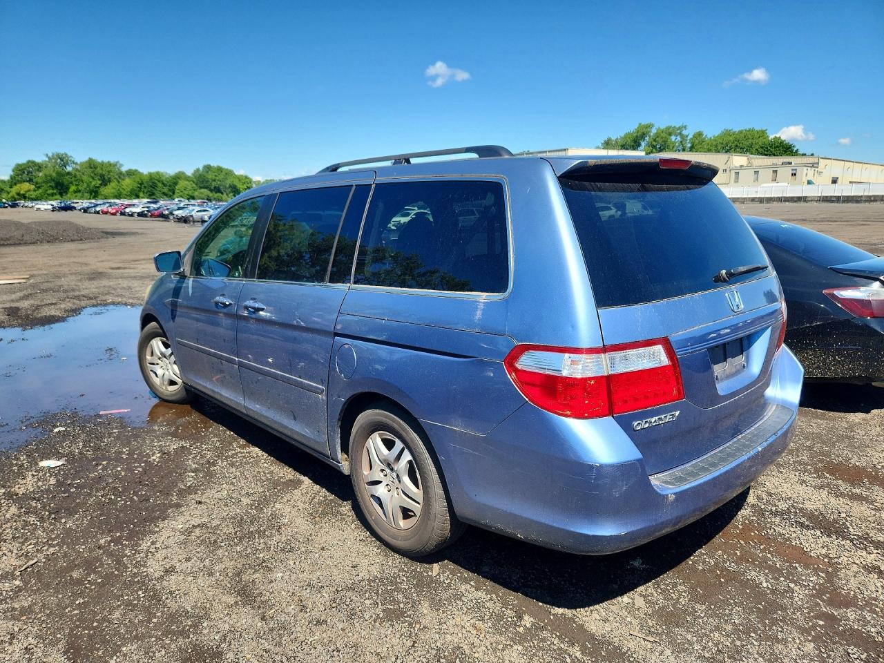 2007 Honda Odyssey Exl Blue vin: 5FNRL38707B071907