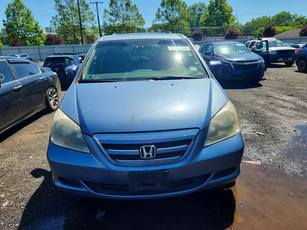 2007 Honda Odyssey Exl Blue vin: 5FNRL38707B071907