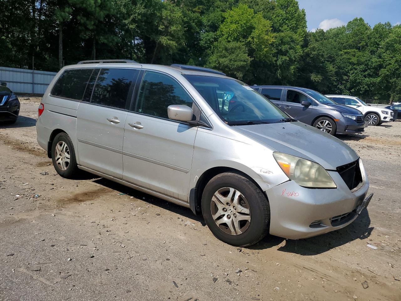 2007 Honda Odyssey Exl Silver vin: 5FNRL38707B073902