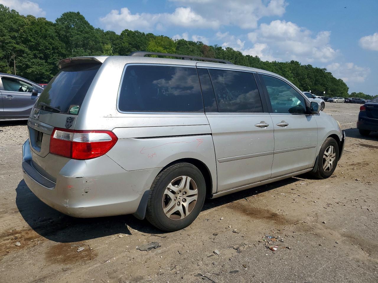 2007 Honda Odyssey Exl Silver vin: 5FNRL38707B073902