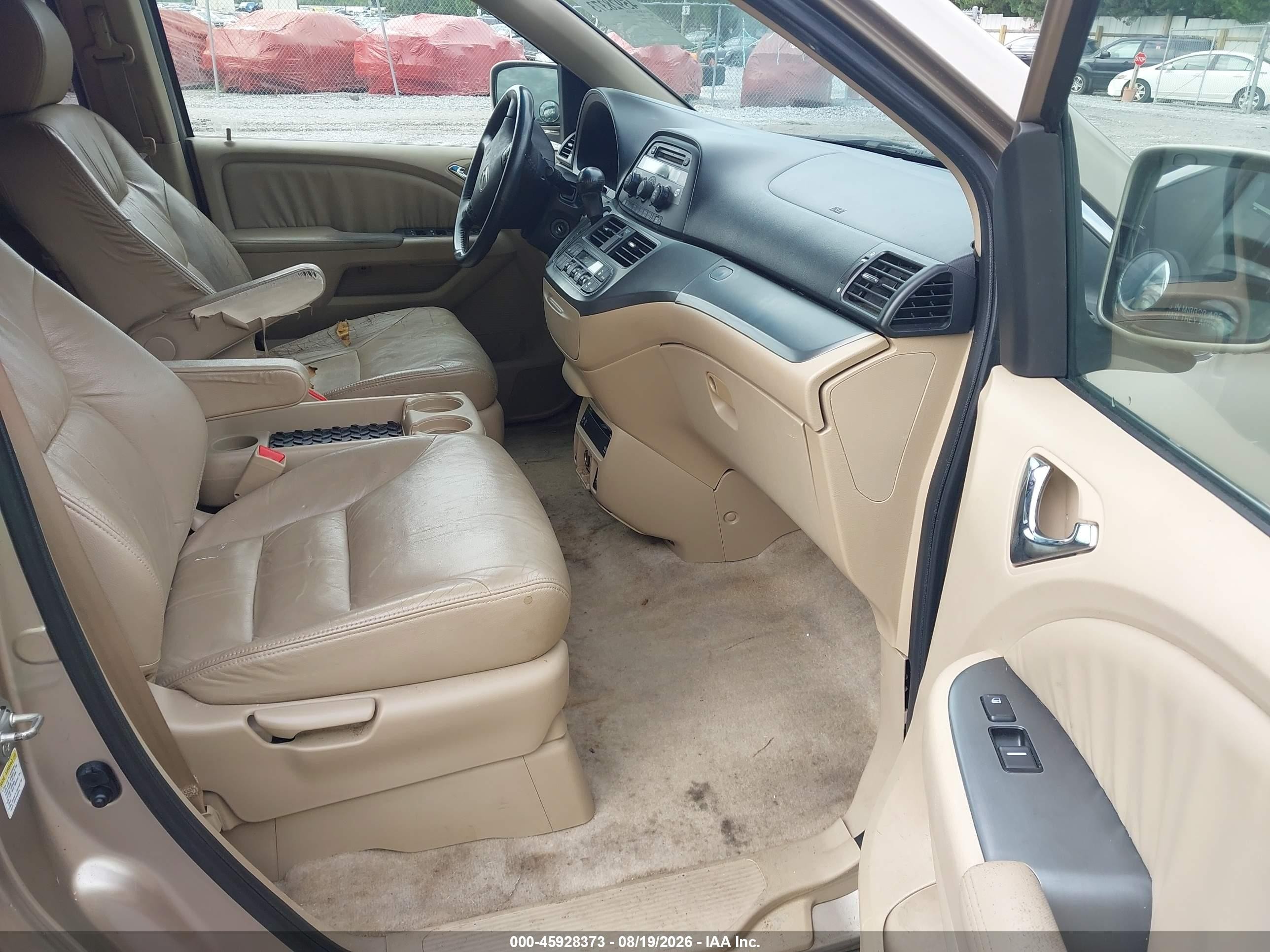 2007 Honda Odyssey Ex-l Gold vin: 5FNRL38707B105909