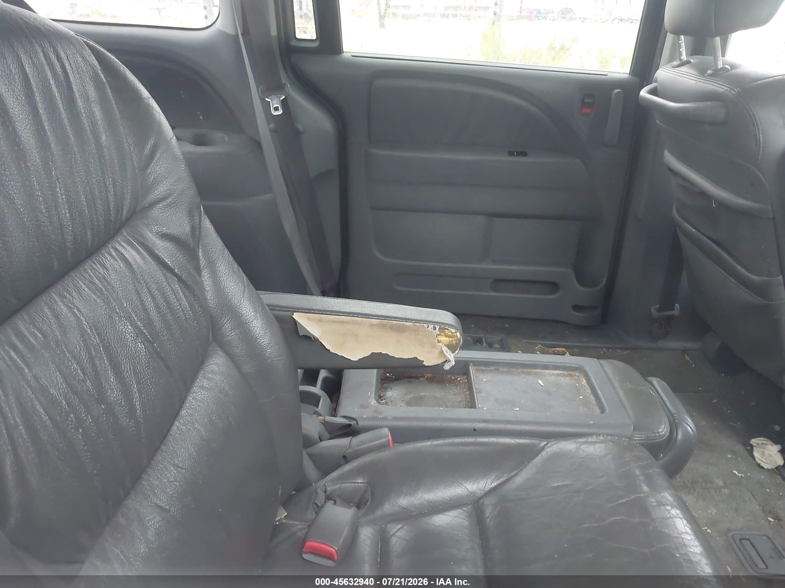 2007 Honda Odyssey Ex-l Blue vin: 5FNRL38707B127201