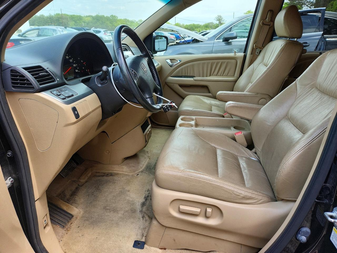 2007 Honda Odyssey Exl Black vin: 5FNRL38707B130535
