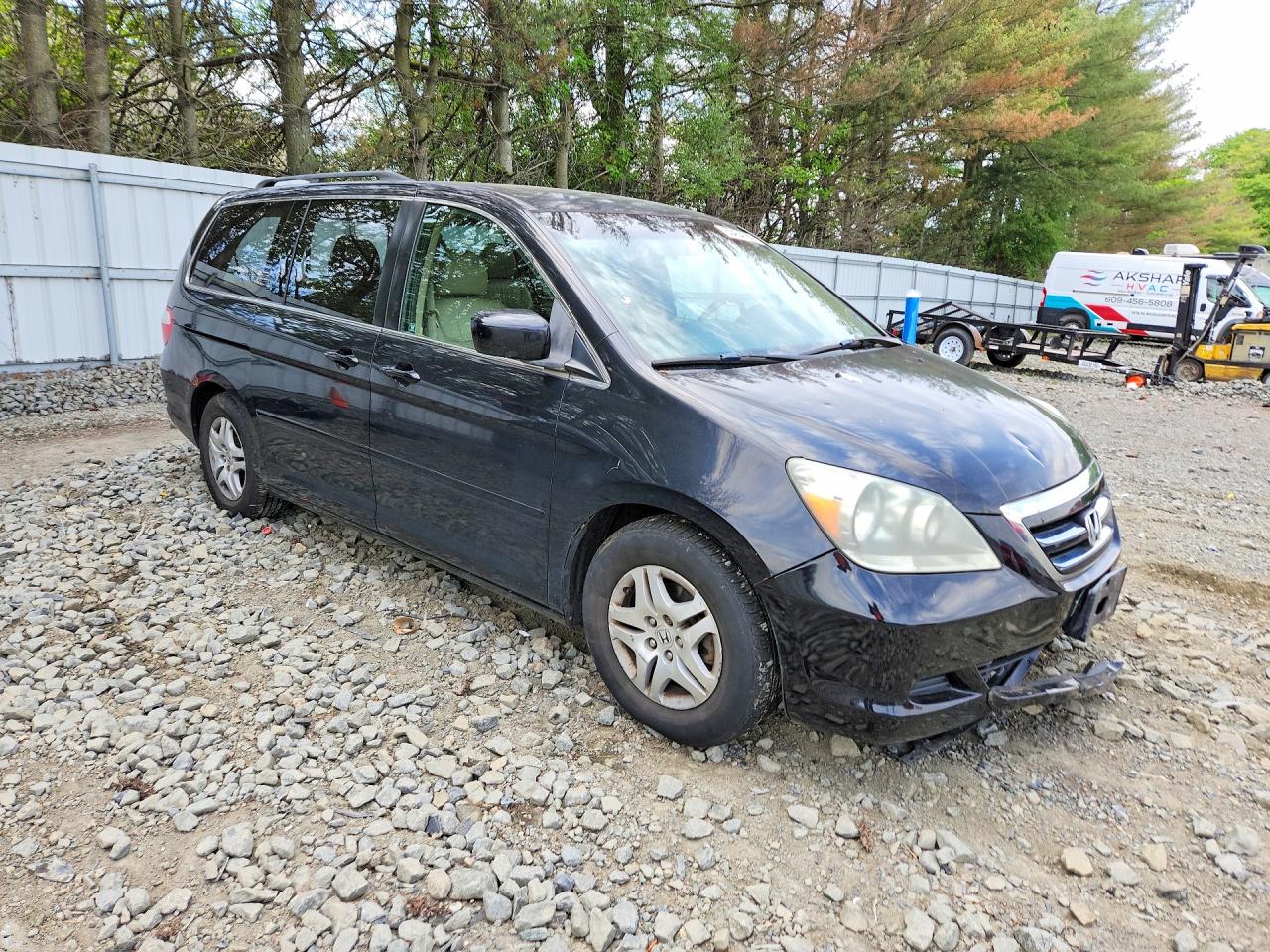 2007 Honda Odyssey Exl Black vin: 5FNRL38707B130535
