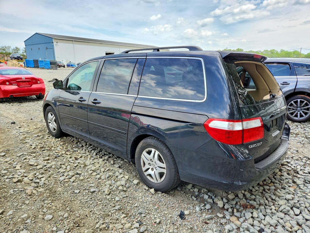 2007 Honda Odyssey Exl Black vin: 5FNRL38707B130535