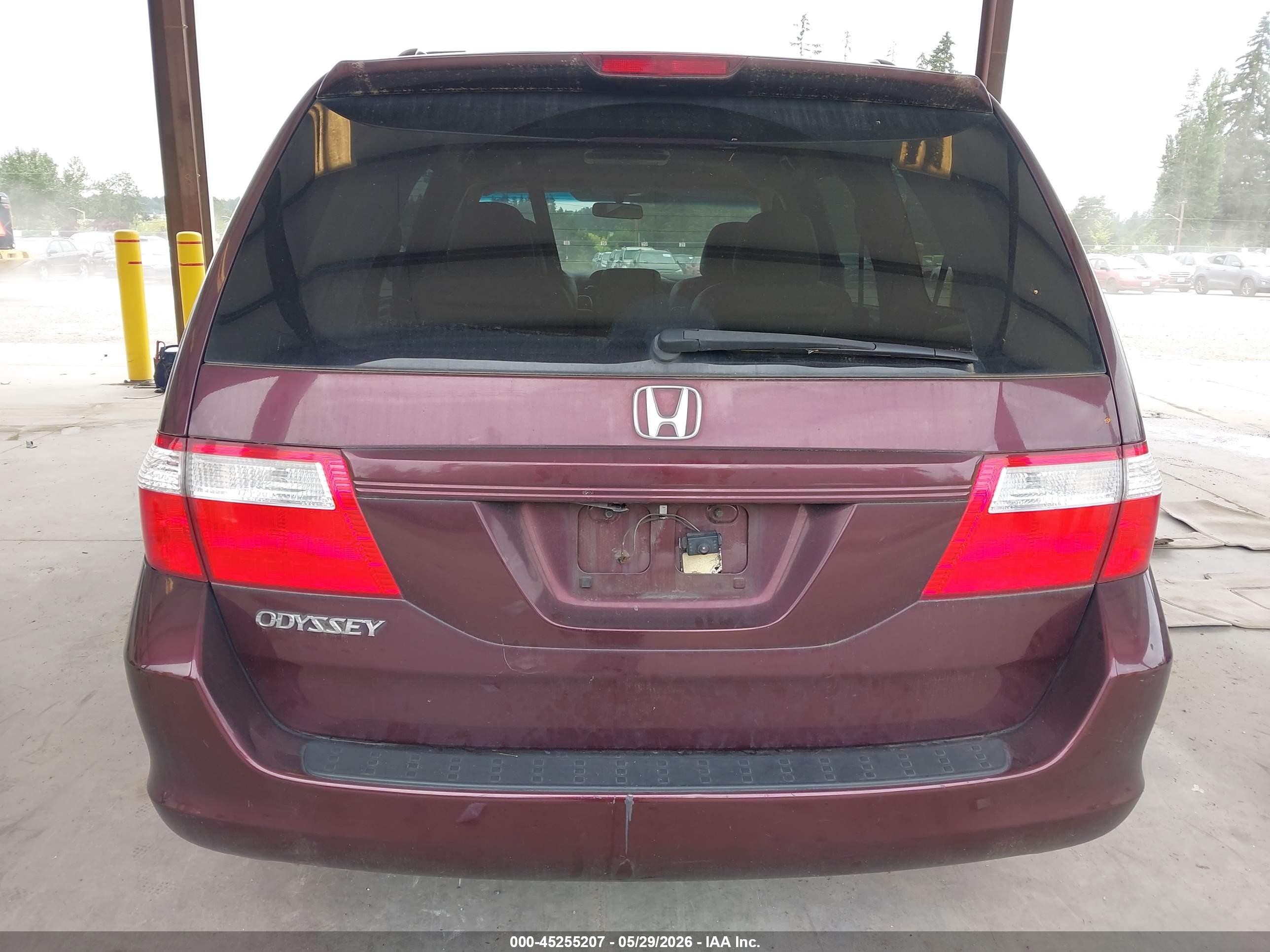 2007 Honda Odyssey Ex-l Maroon vin: 5FNRL38707B412707