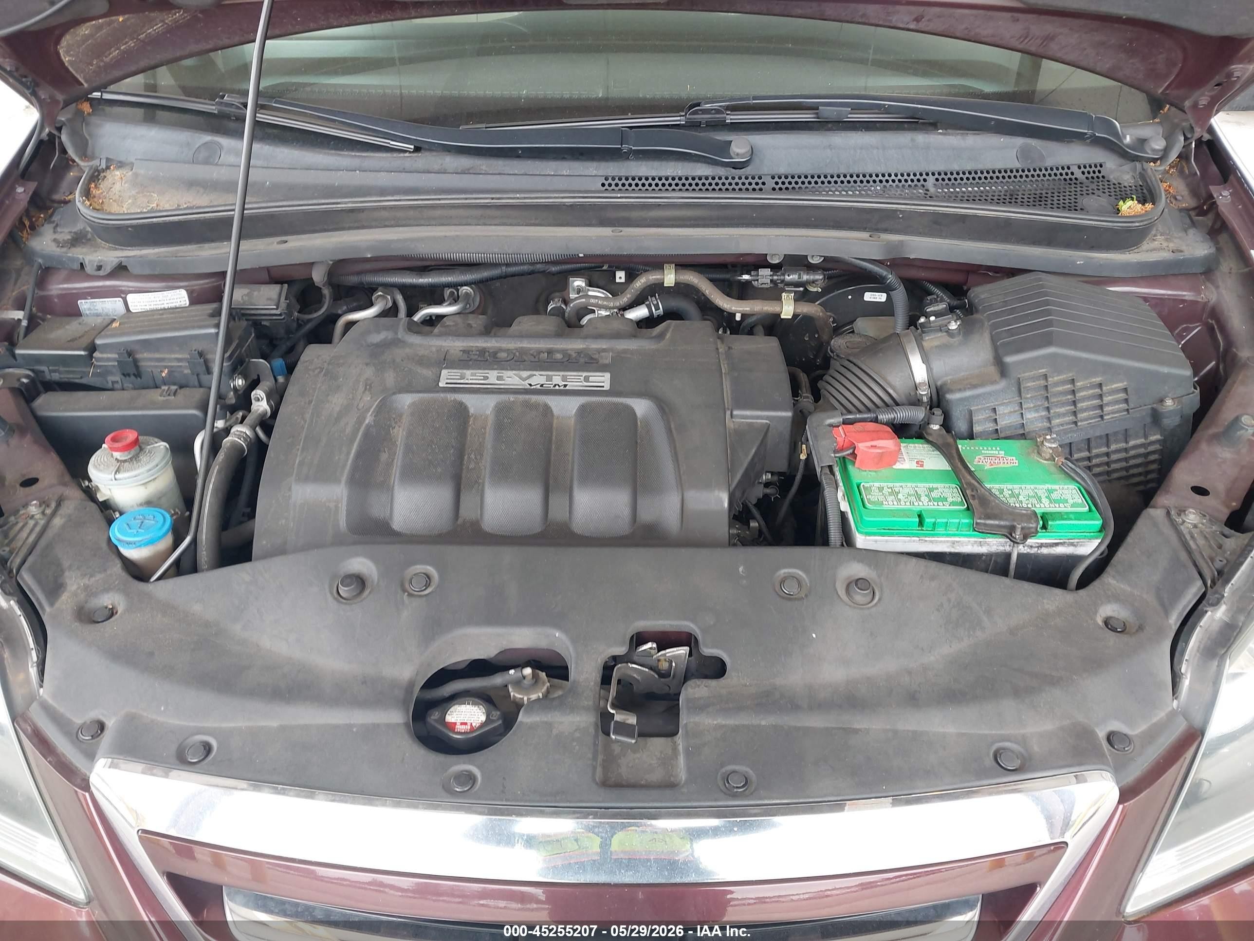 2007 Honda Odyssey Ex-l Maroon vin: 5FNRL38707B412707