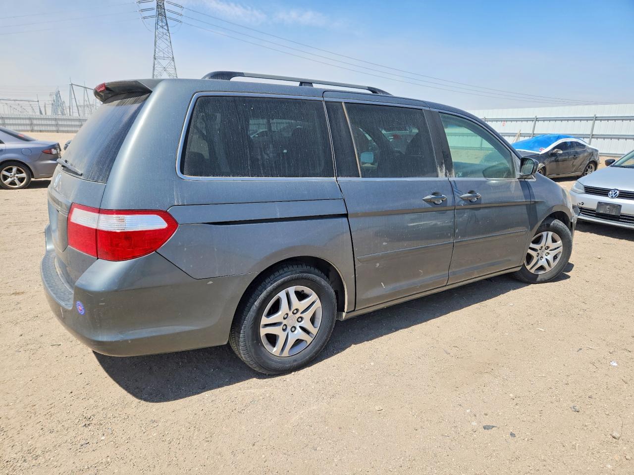2007 Honda Odyssey Exl Gray vin: 5FNRL38707B426249