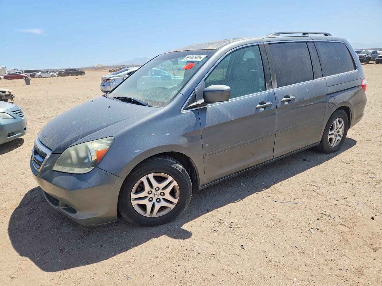 2007 Honda Odyssey Exl Gray vin: 5FNRL38707B426249