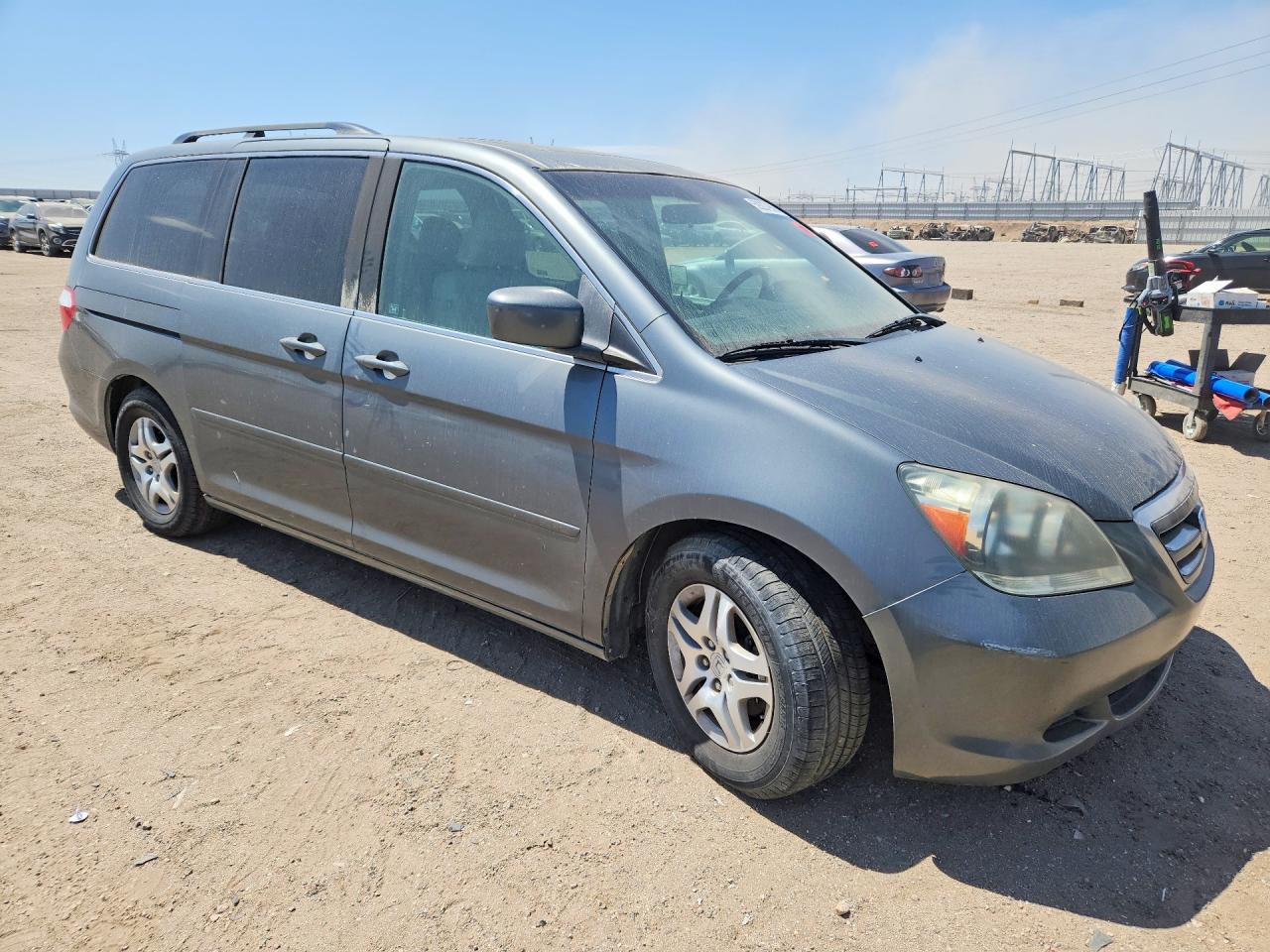 2007 Honda Odyssey Exl Gray vin: 5FNRL38707B426249