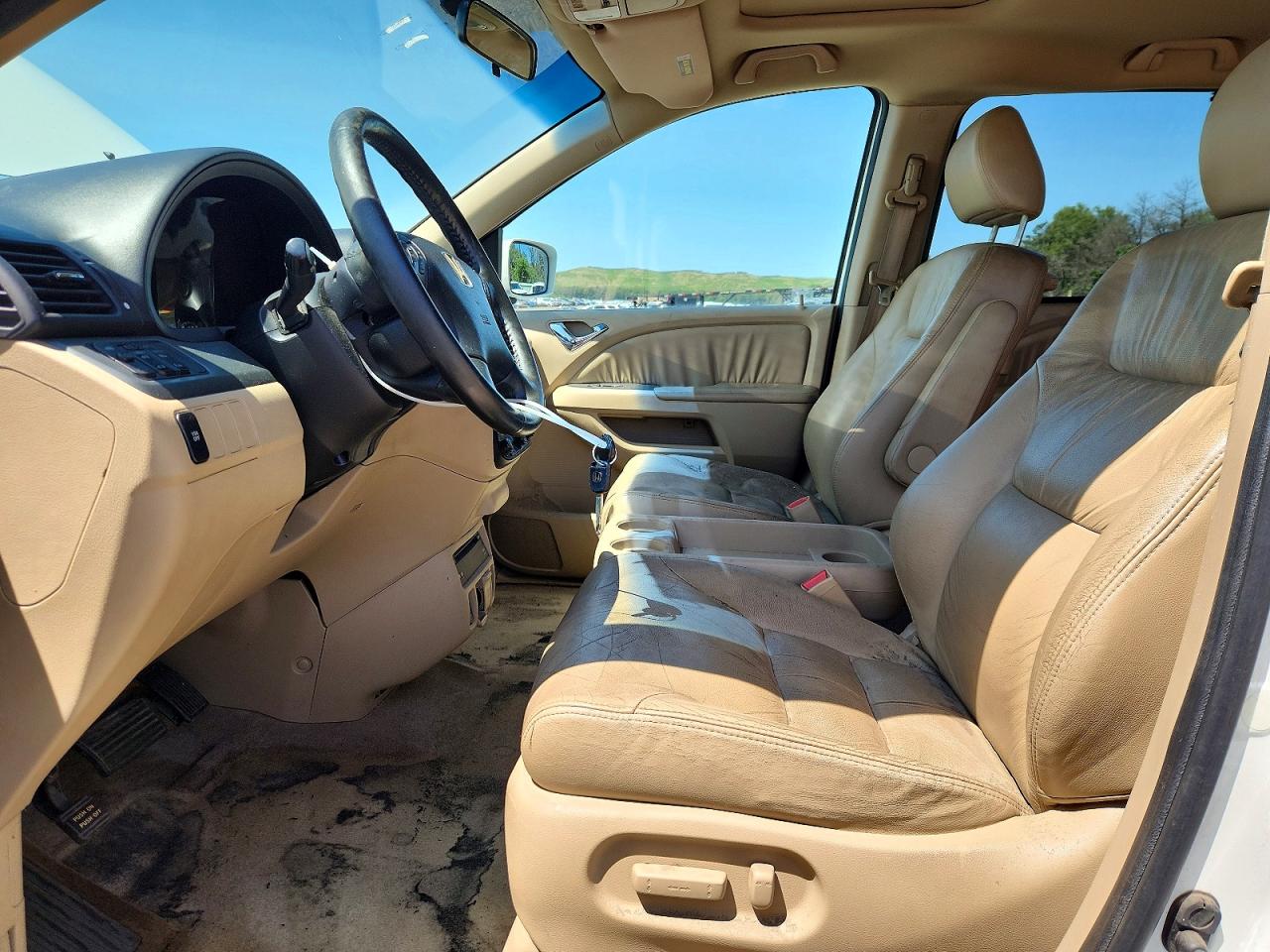 2007 Honda Odyssey Exl White vin: 5FNRL38707B430897