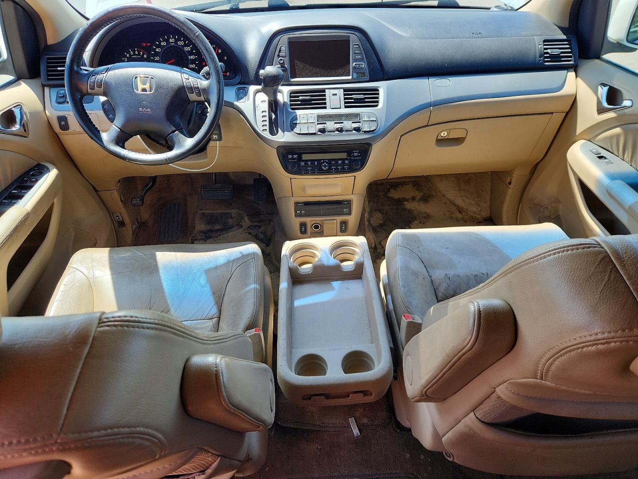 2007 Honda Odyssey Exl White vin: 5FNRL38707B430897