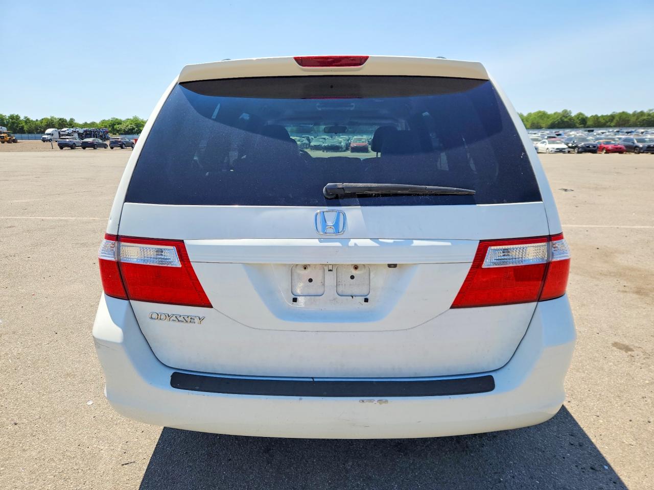 2007 Honda Odyssey Exl White vin: 5FNRL38707B430897