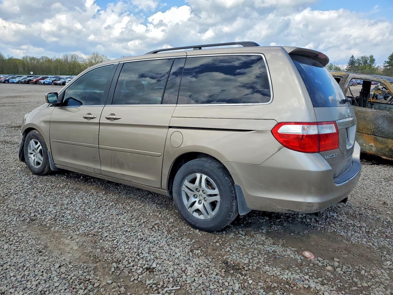 2007 Honda Odyssey Exl Tan vin: 5FNRL38707B431421