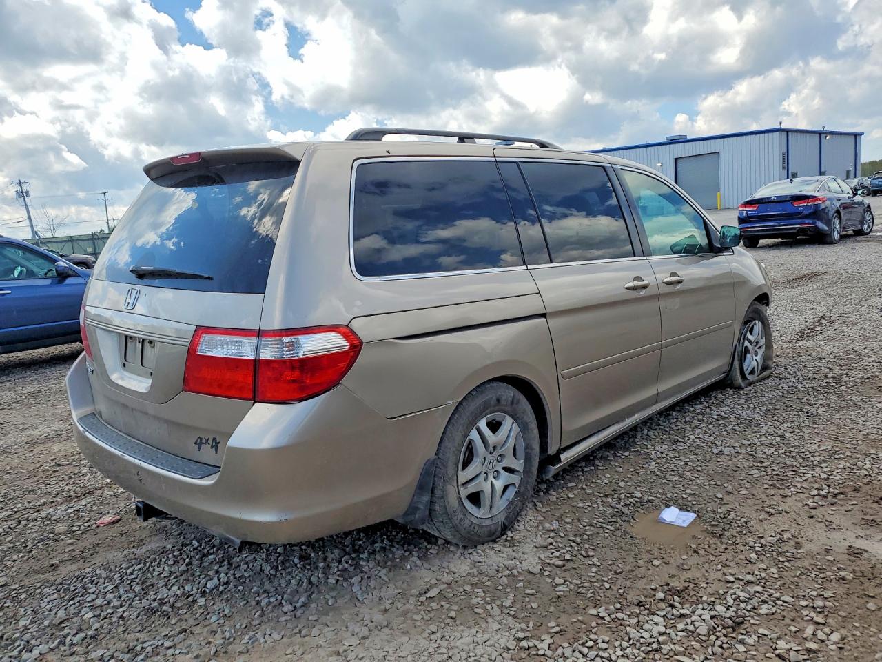 2007 Honda Odyssey Exl Tan vin: 5FNRL38707B431421