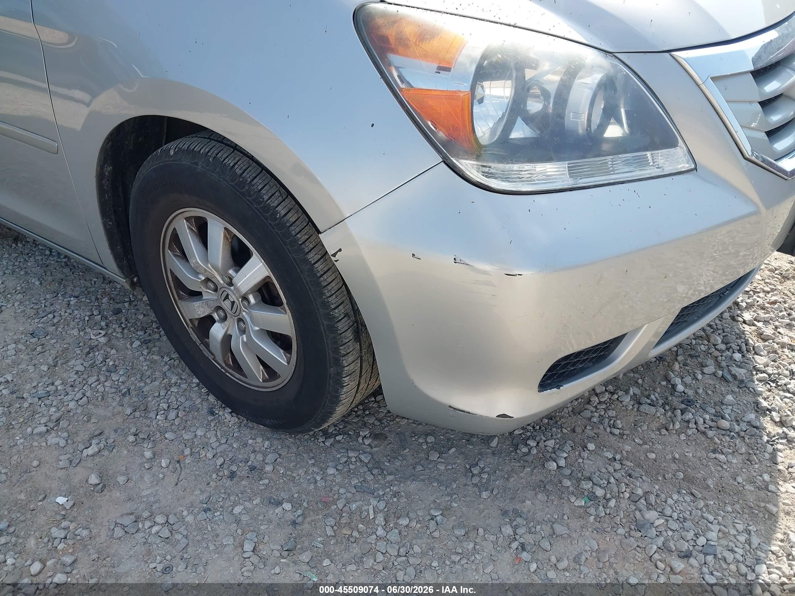 2008 Honda Odyssey Ex-l Silver vin: 5FNRL38708B063761